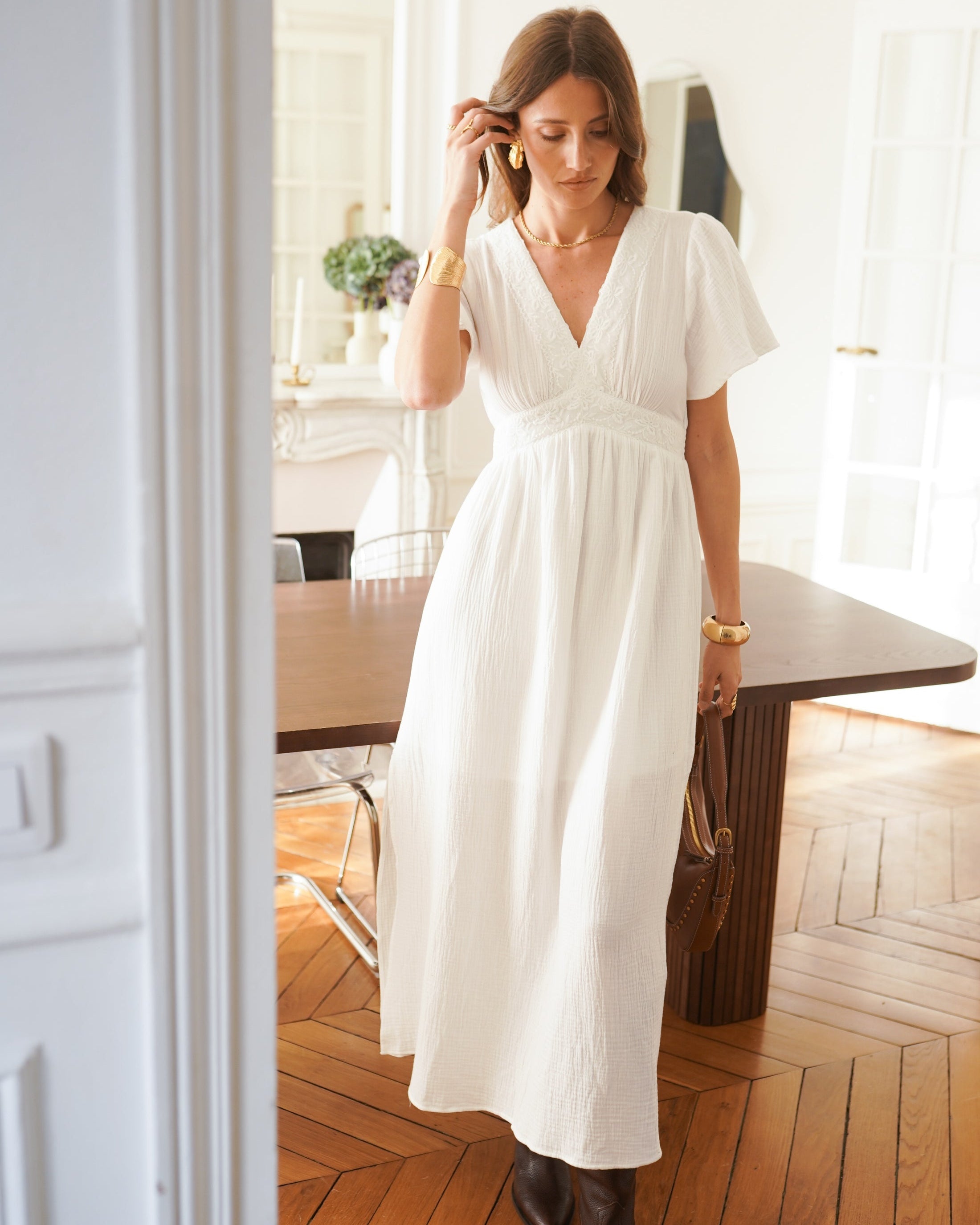 Camille Dress - White