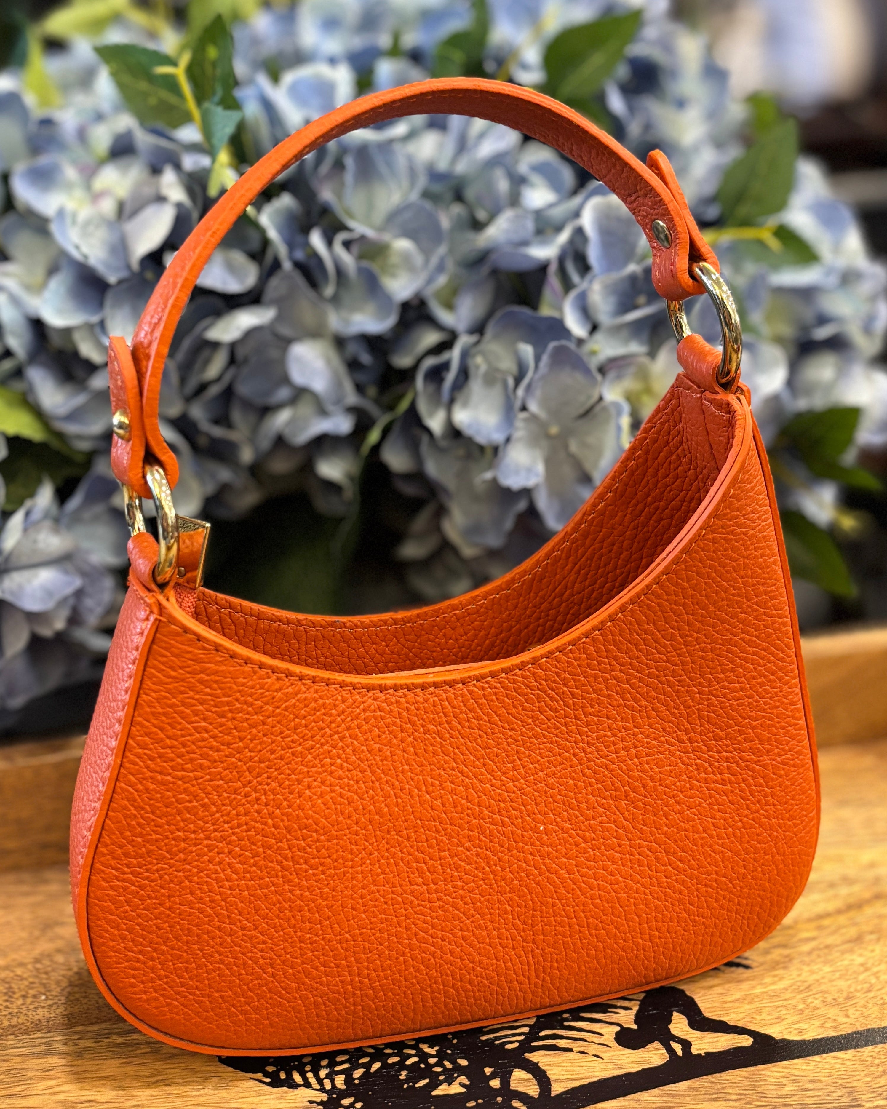Mini Crescent Bag - Orange