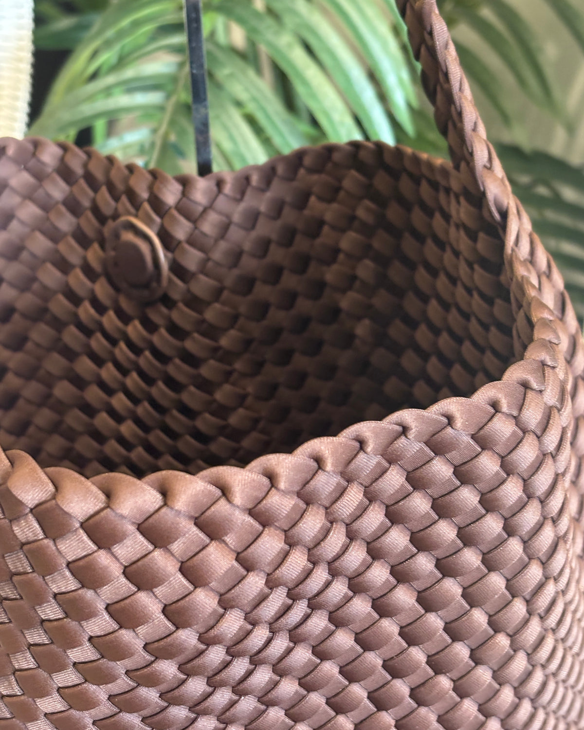Riviera Woven Tote - Coffee