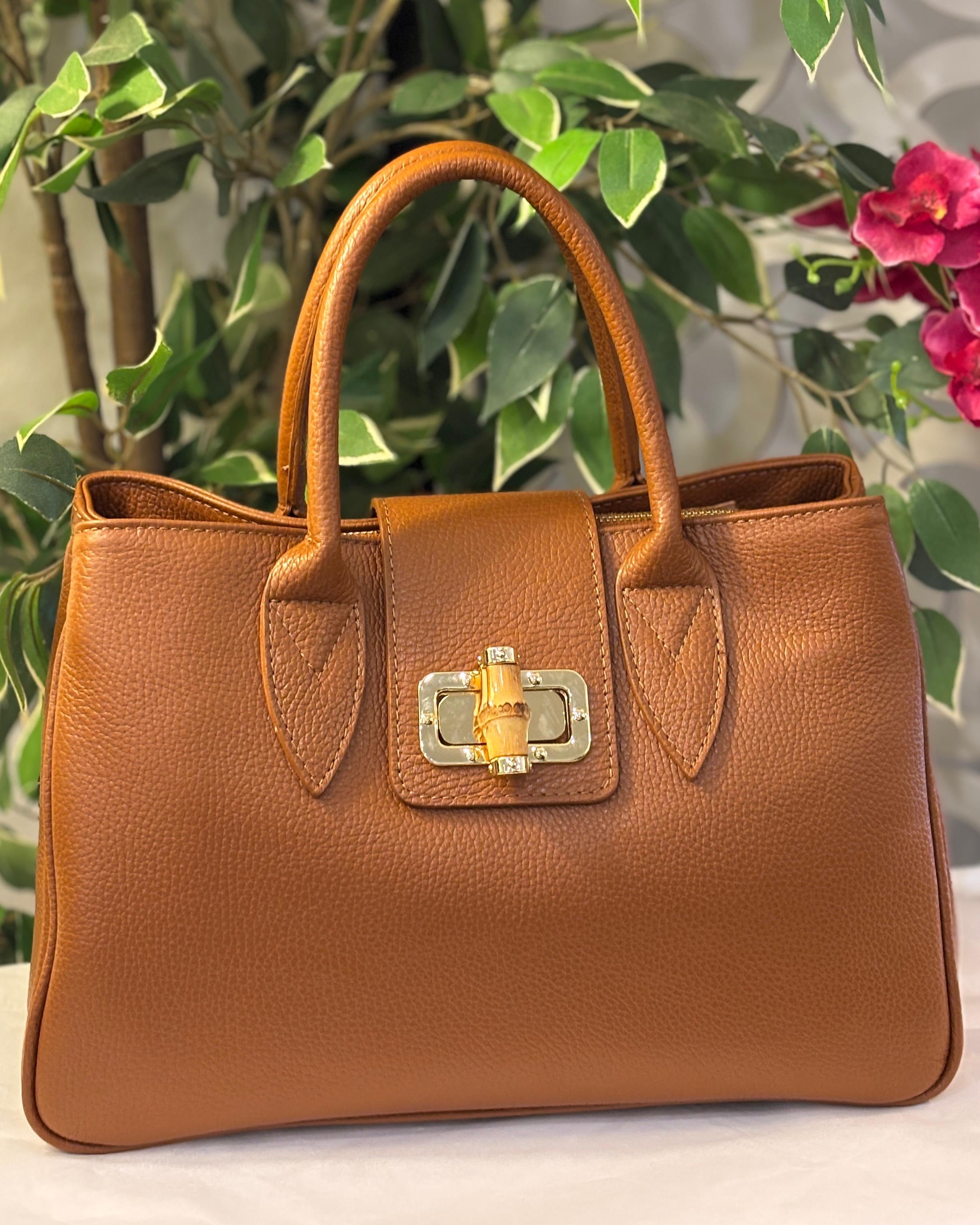 Arezzo Leather Bag - Tan
