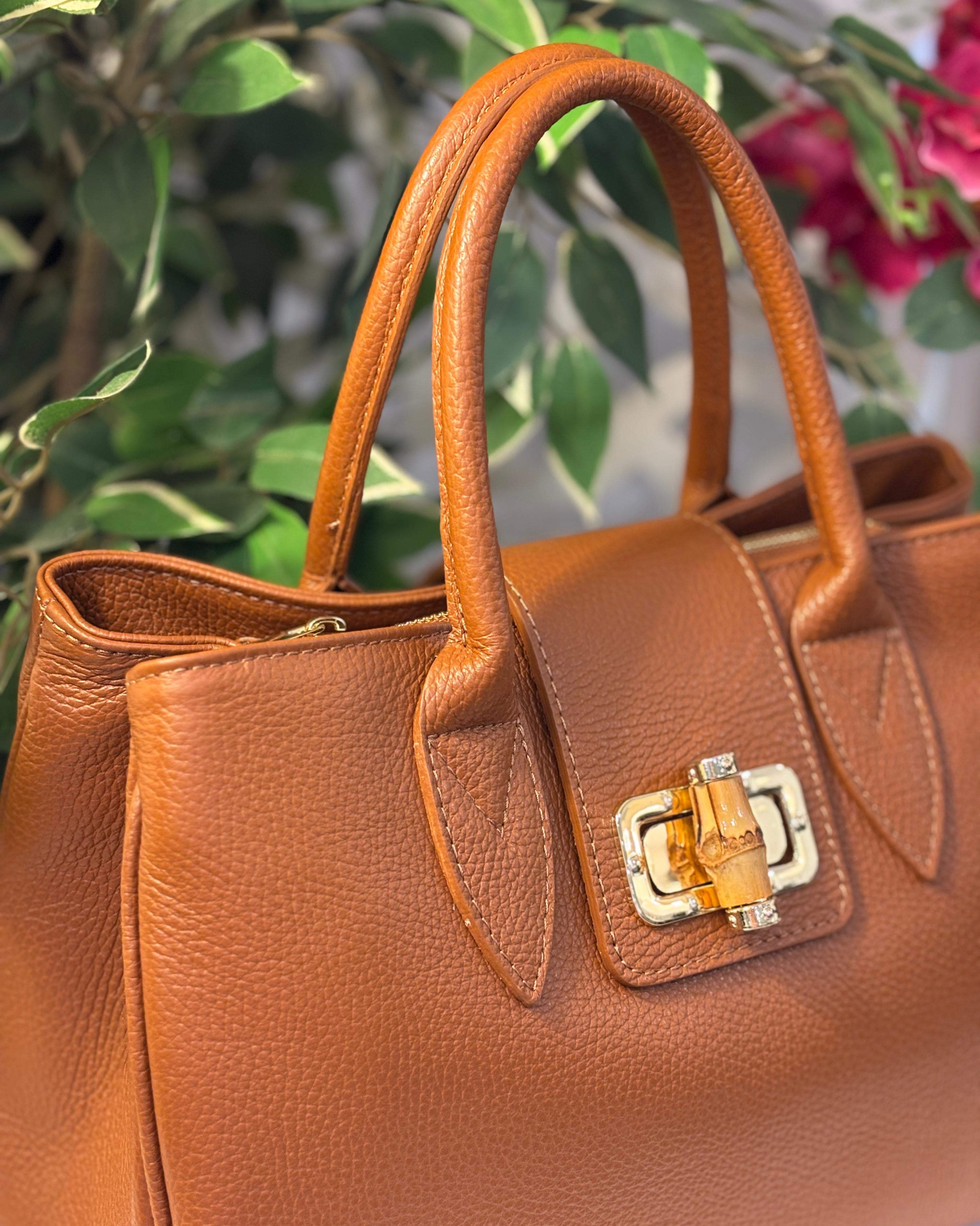 Arezzo Leather Bag - Tan