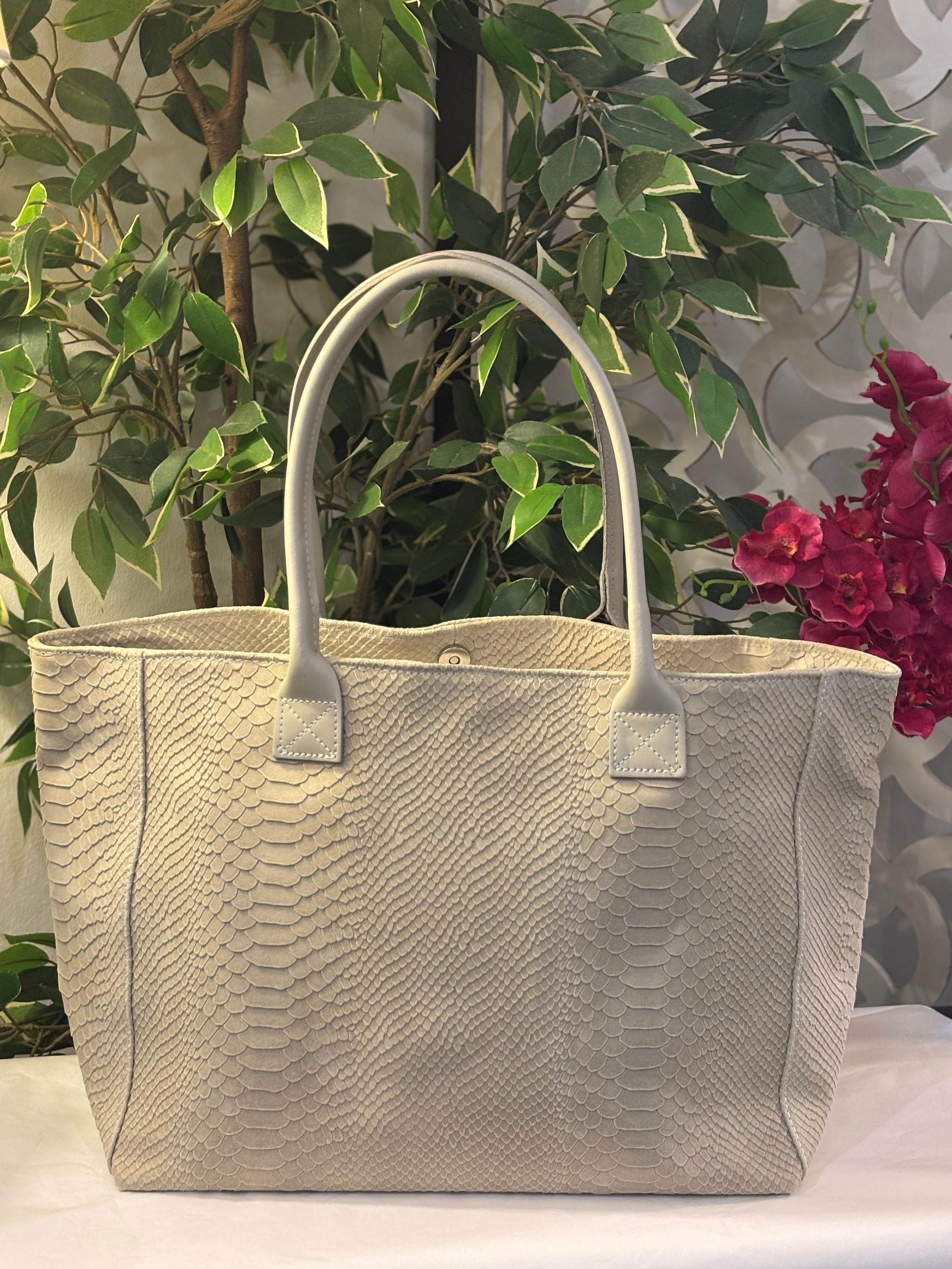 Bolsena Leather Tote Bag - Cream