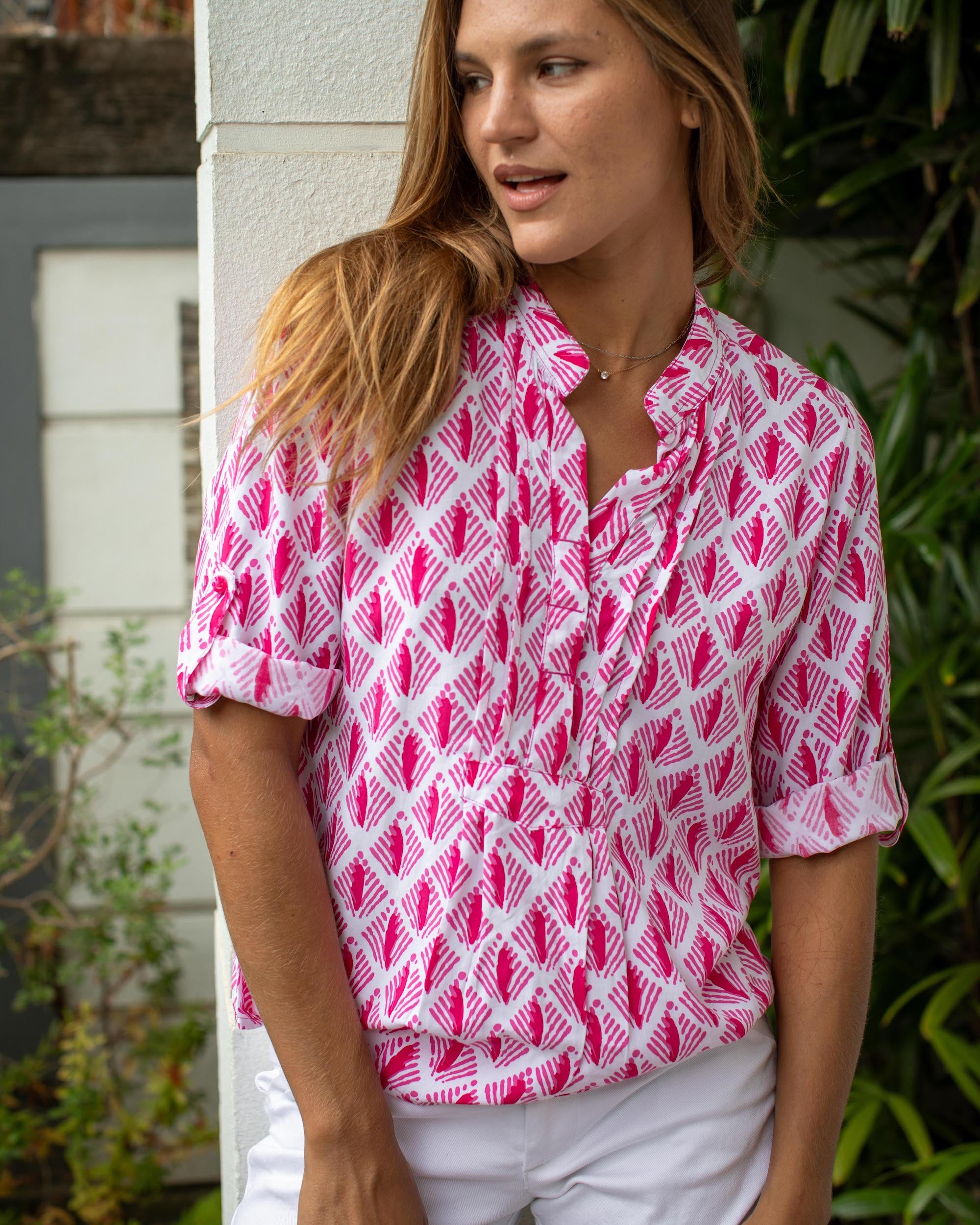 Carlie Top - Pink Arrow