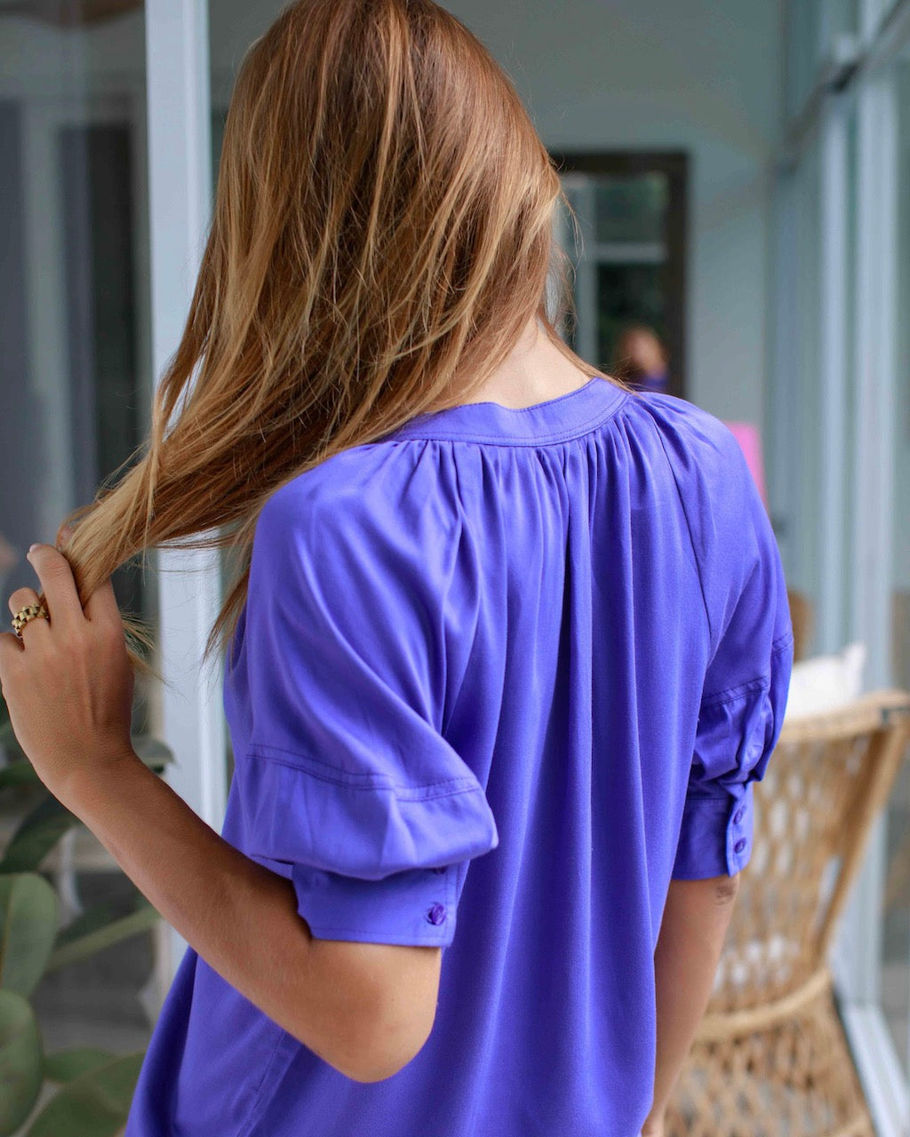 Claudia Top - Liberty Blue Bamboo