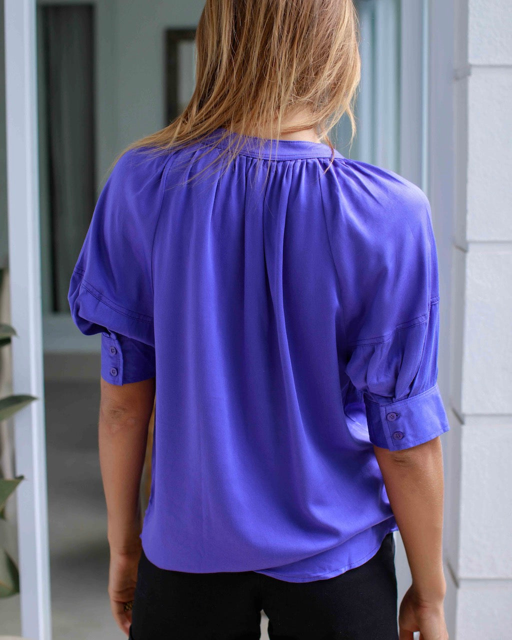 Claudia Top - Liberty Blue Bamboo