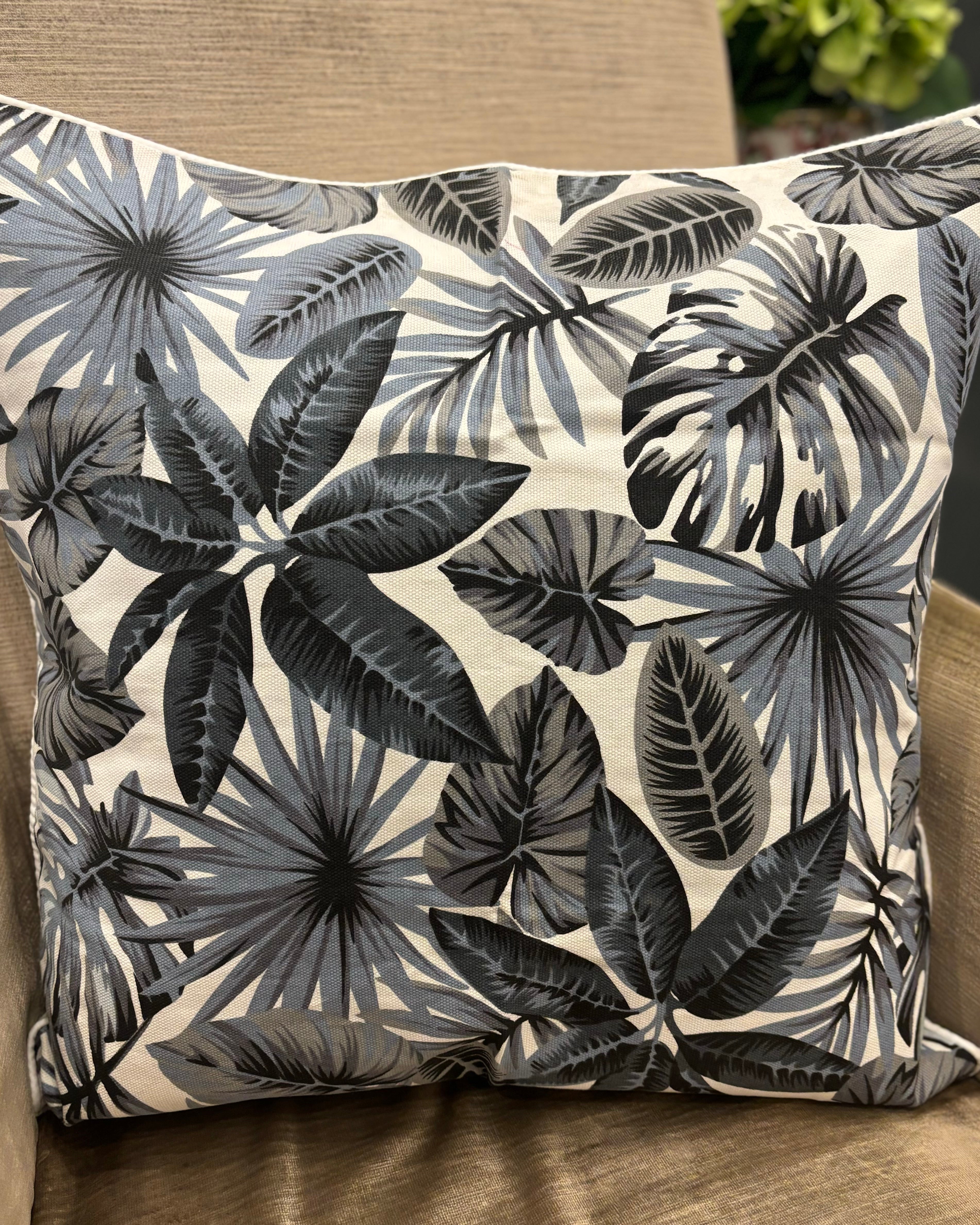 Tropis Grey/Blue Cushion Cover