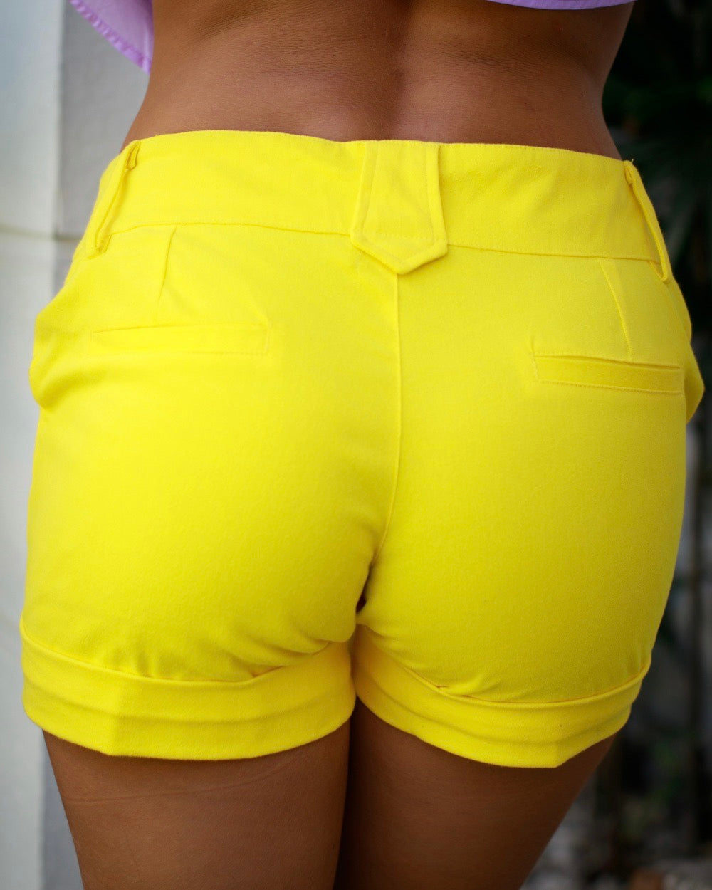 Daisy Shorts - Yellow