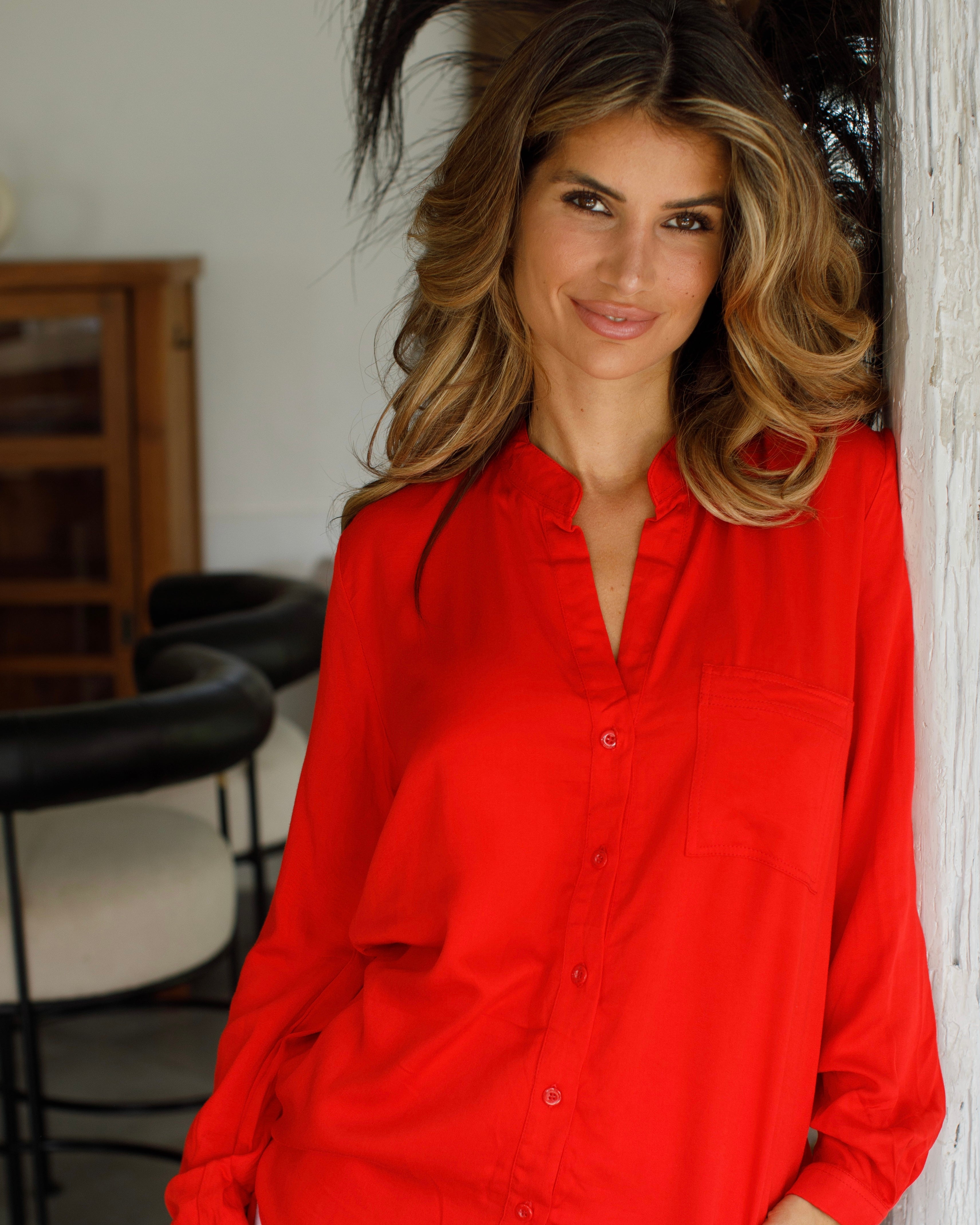 Eden Shirt - Red Bamboo