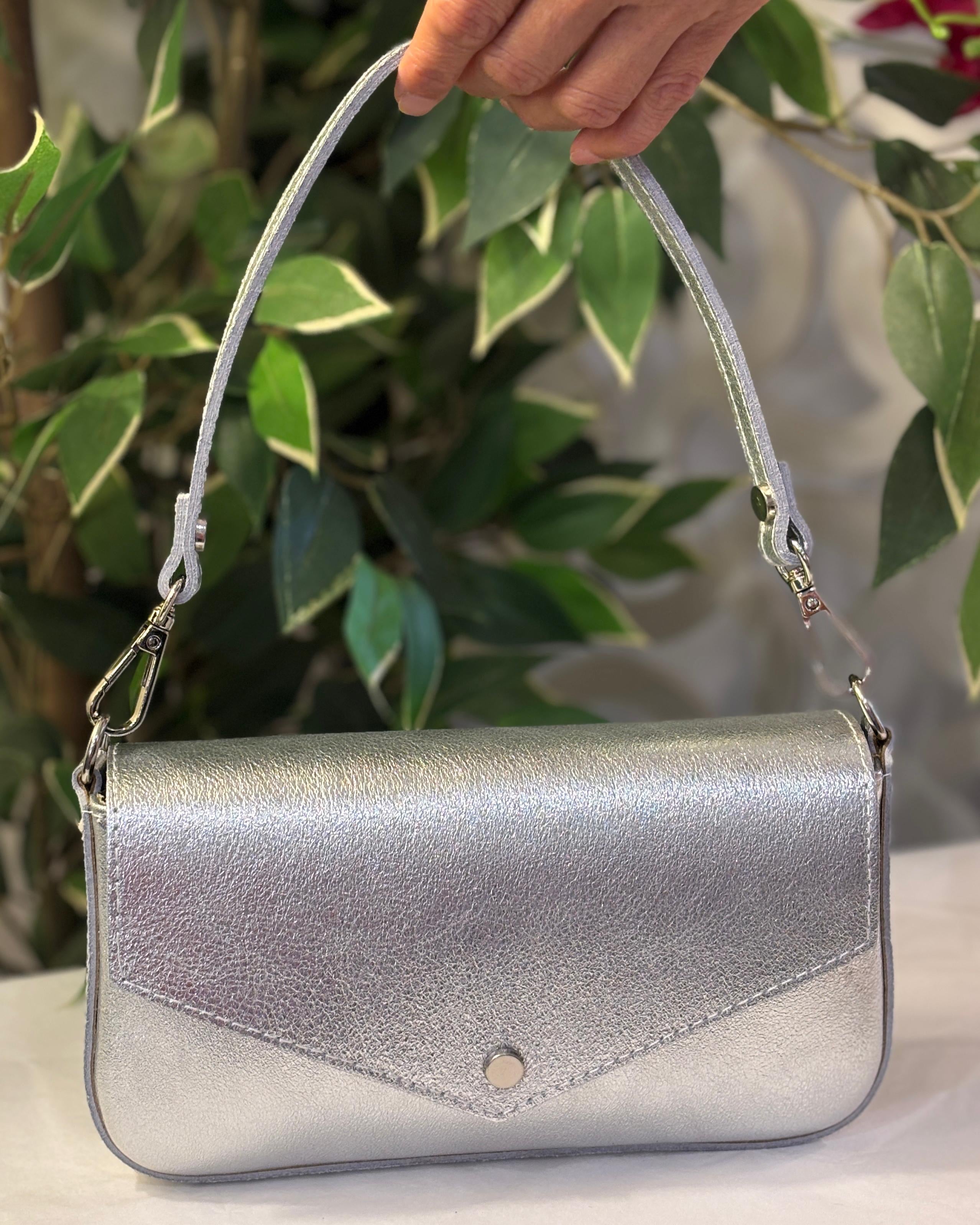 Ferrara Envelope Bag - Silver