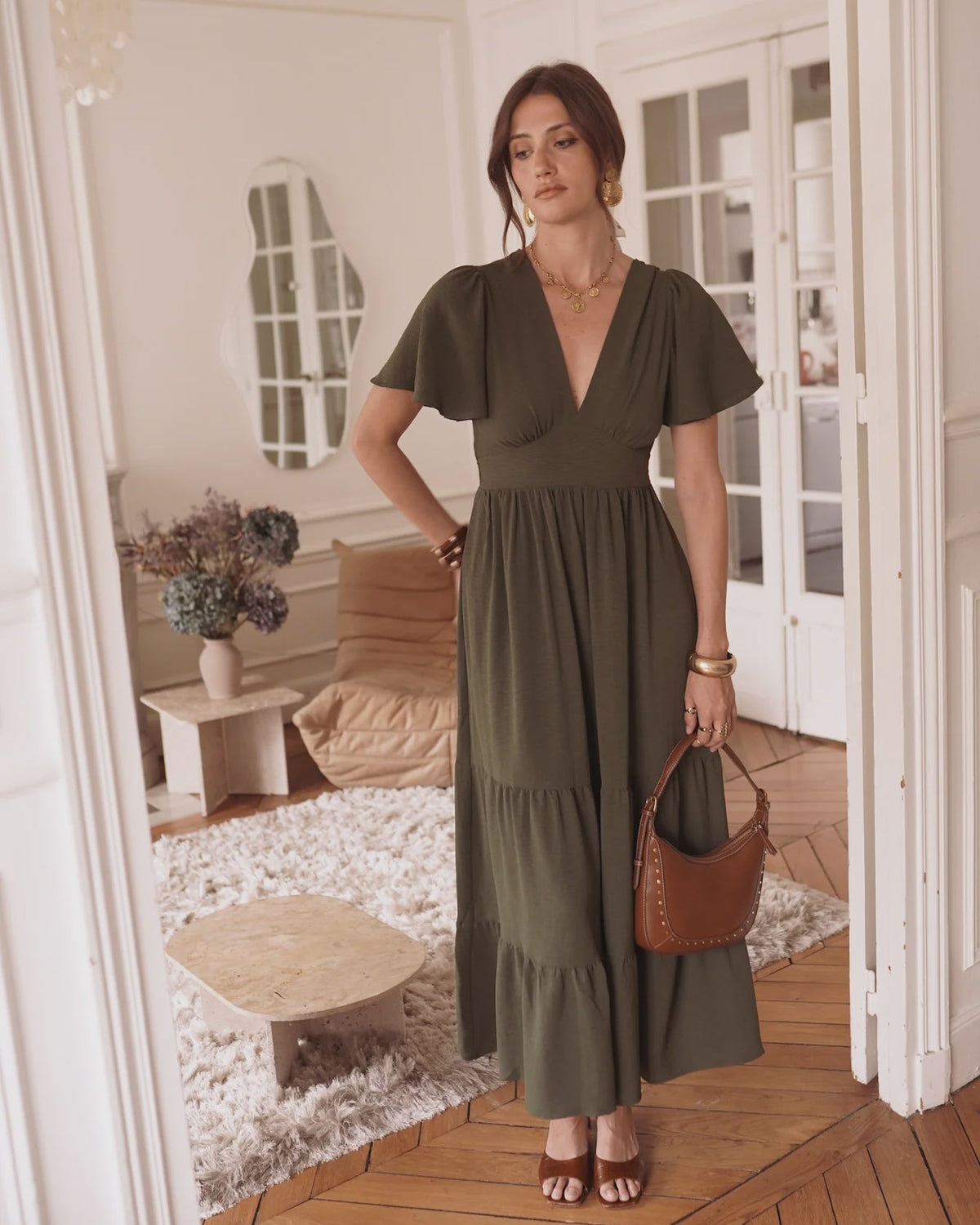 Juliette Dress - Khaki