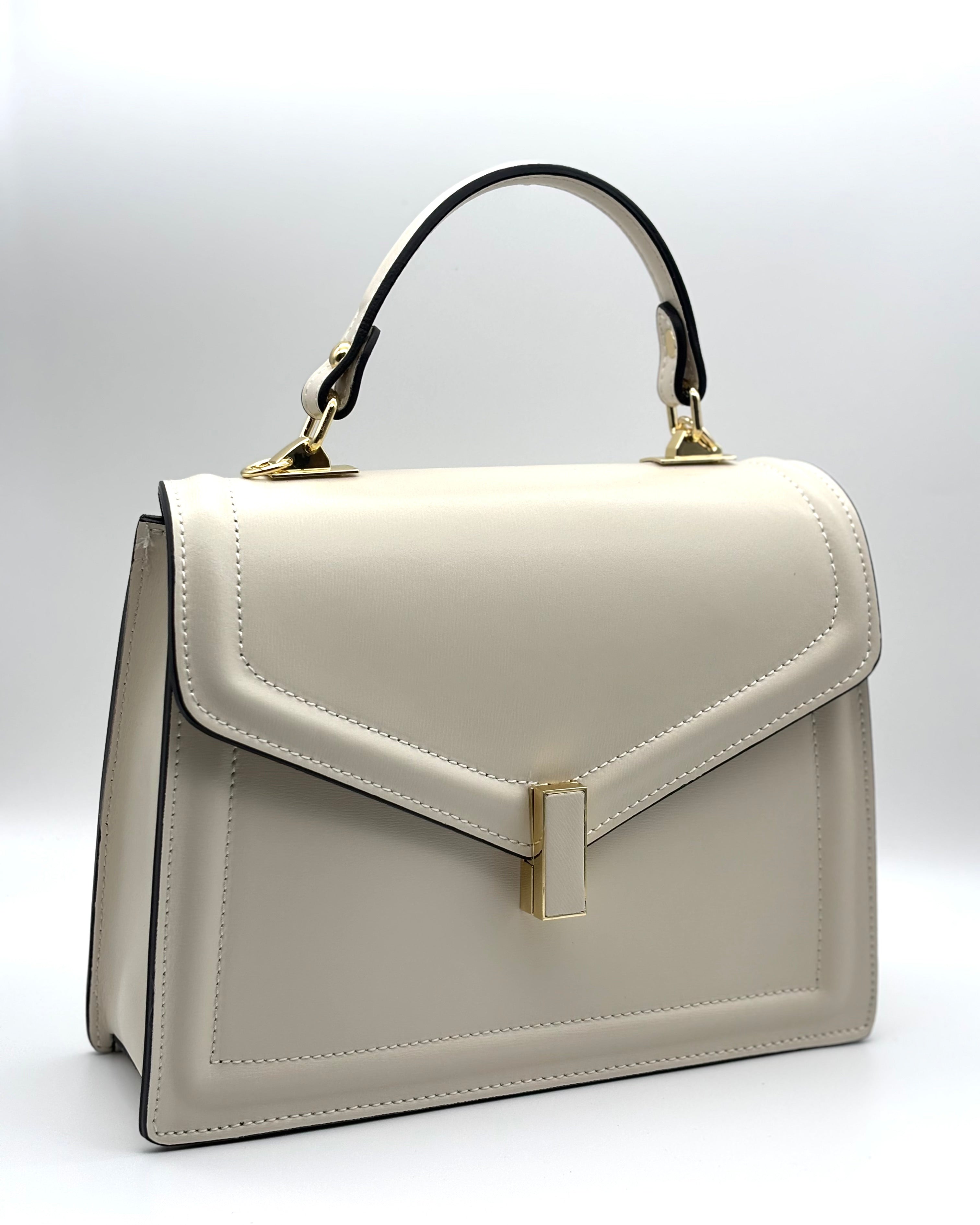 Messina Leather Bag - Cream