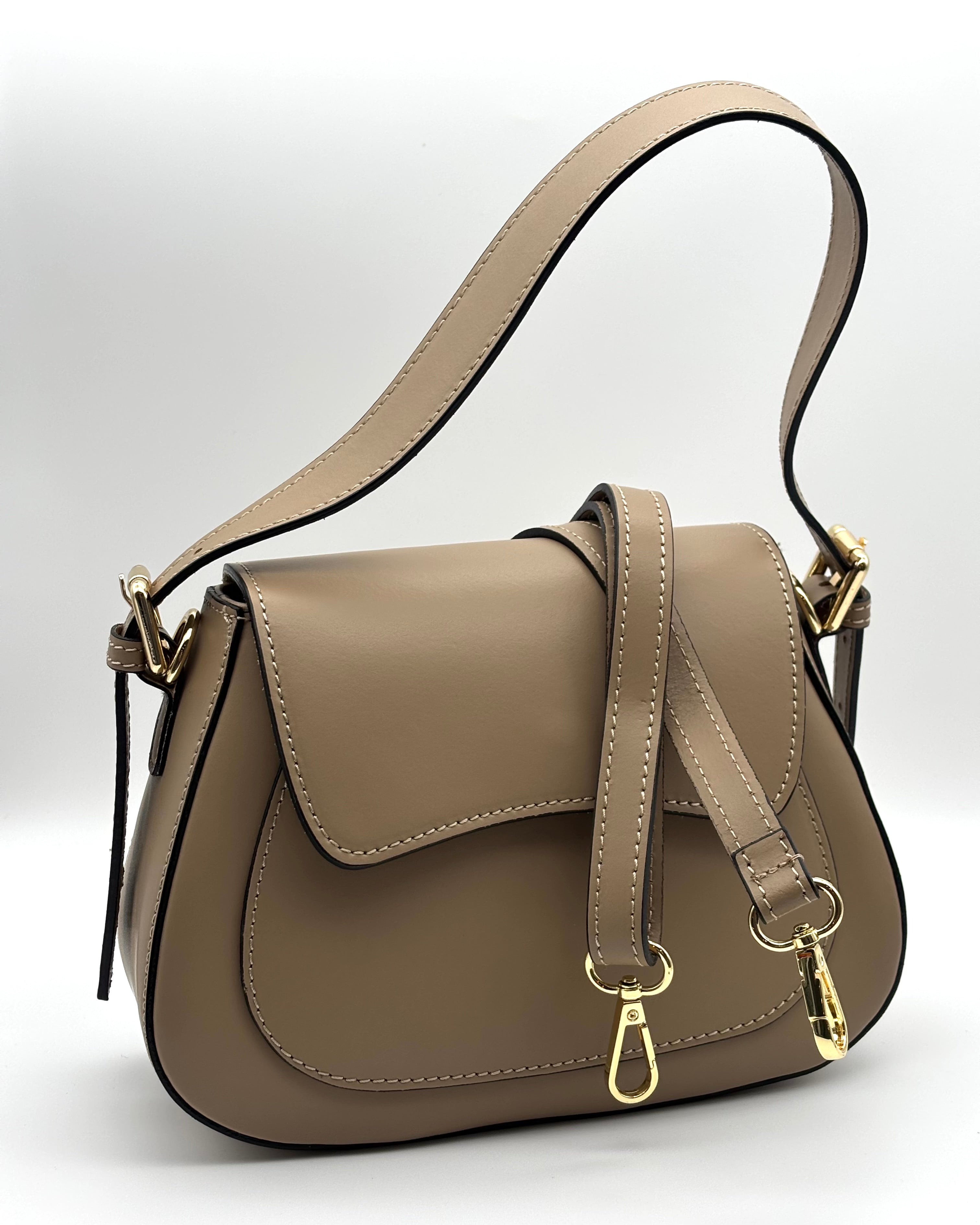 Salerno Saddle Bag - Taupe