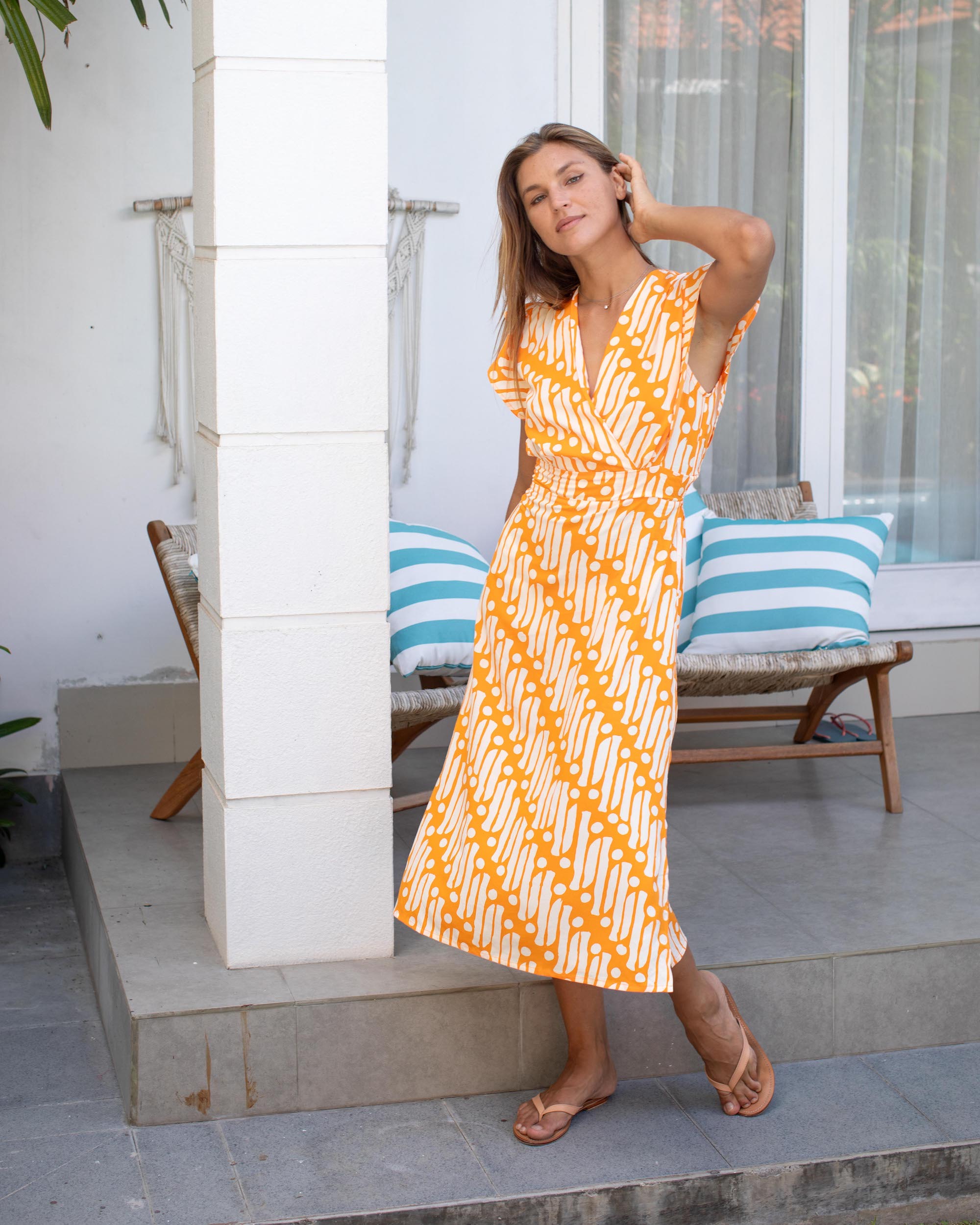 Julia Dress - Orange Rejeng