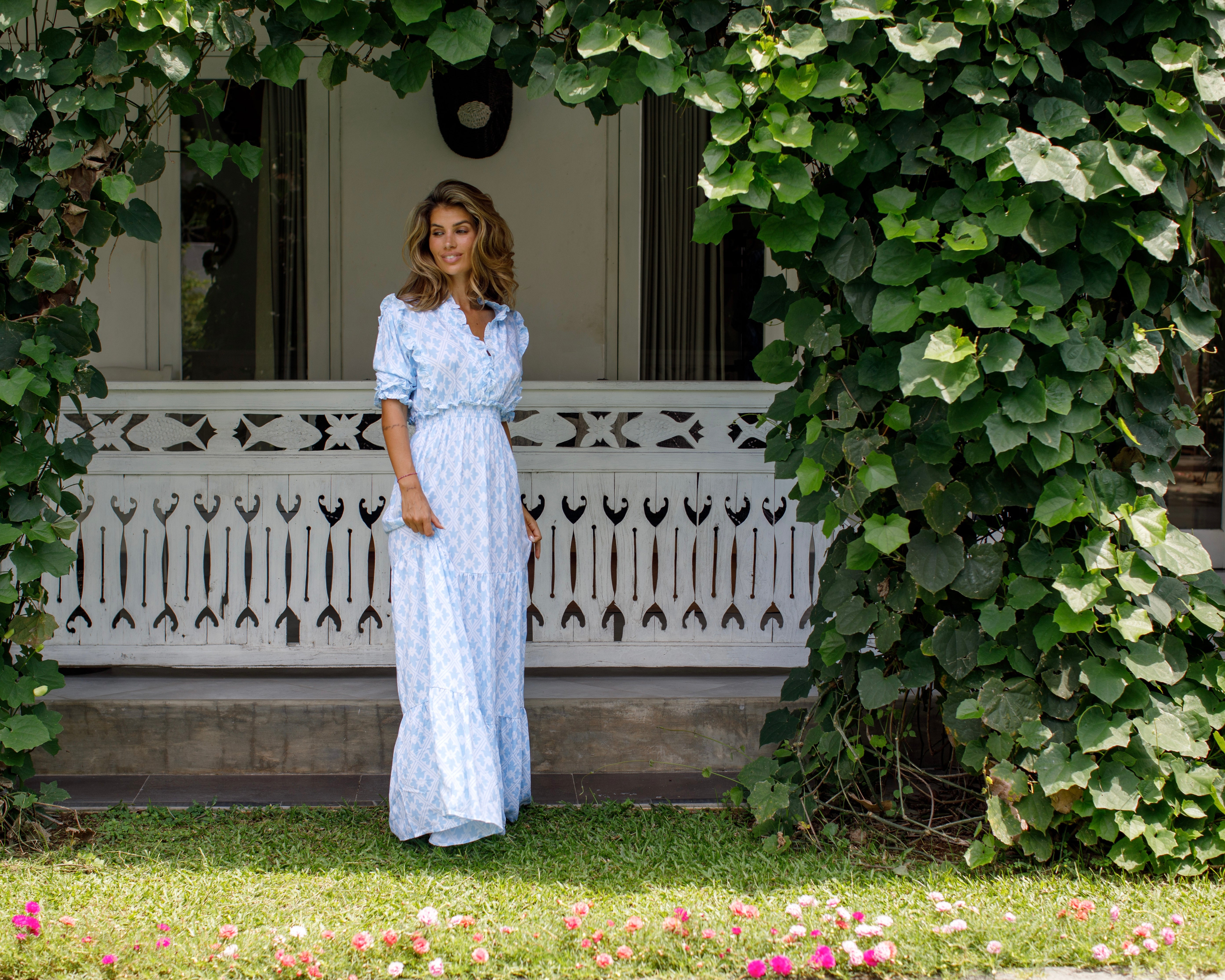 Jo Dress - Alice Blue Regency