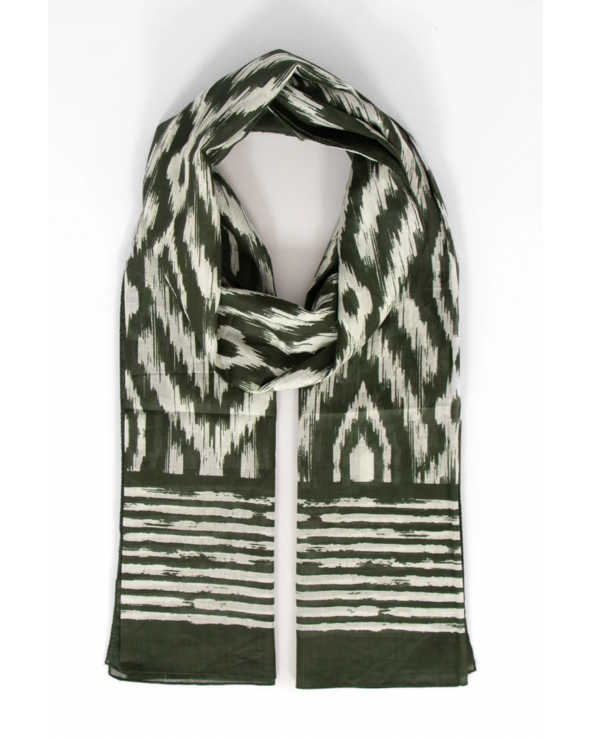 Khaki Aztec Scarf