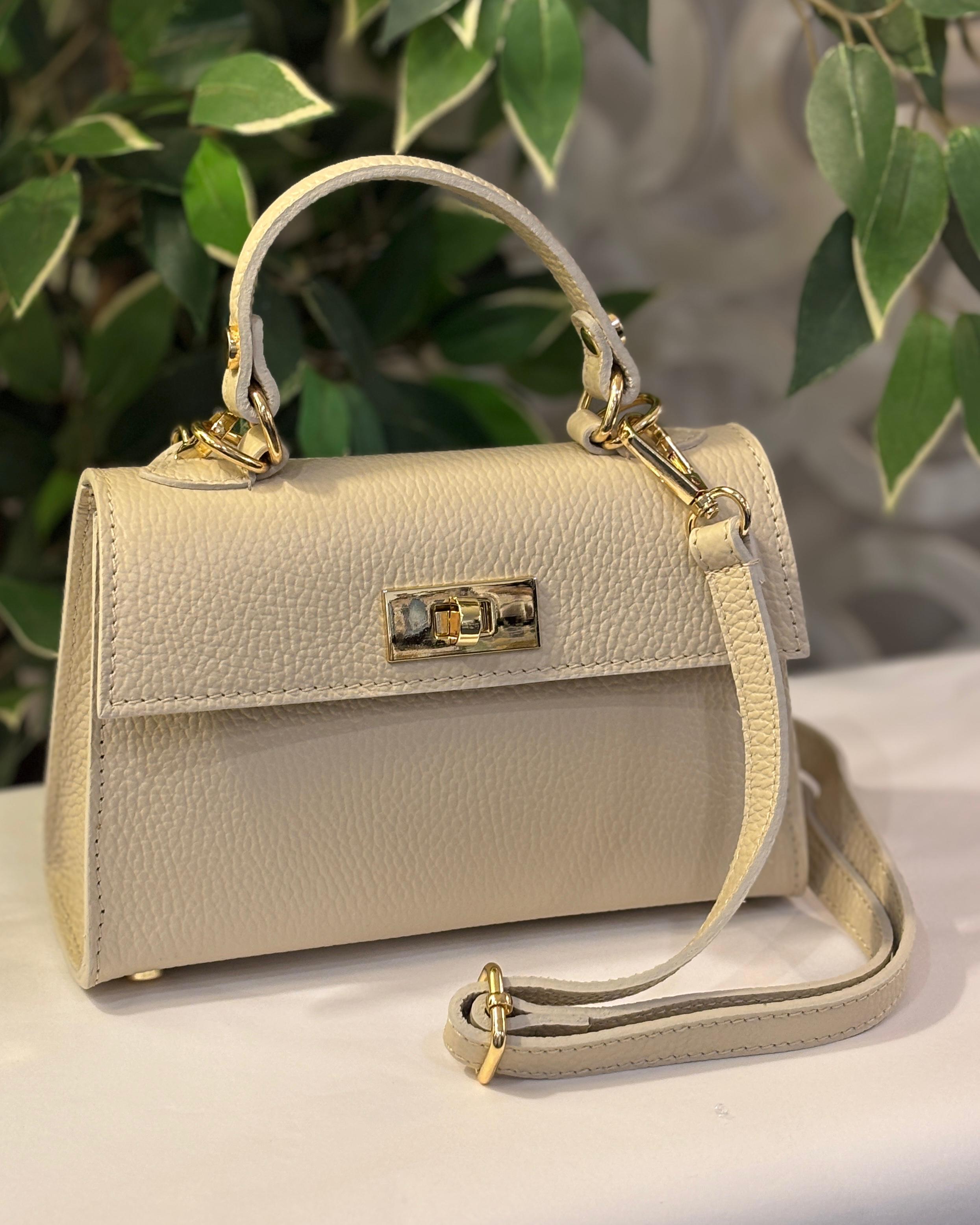 Lignano Leather Bag - Cream