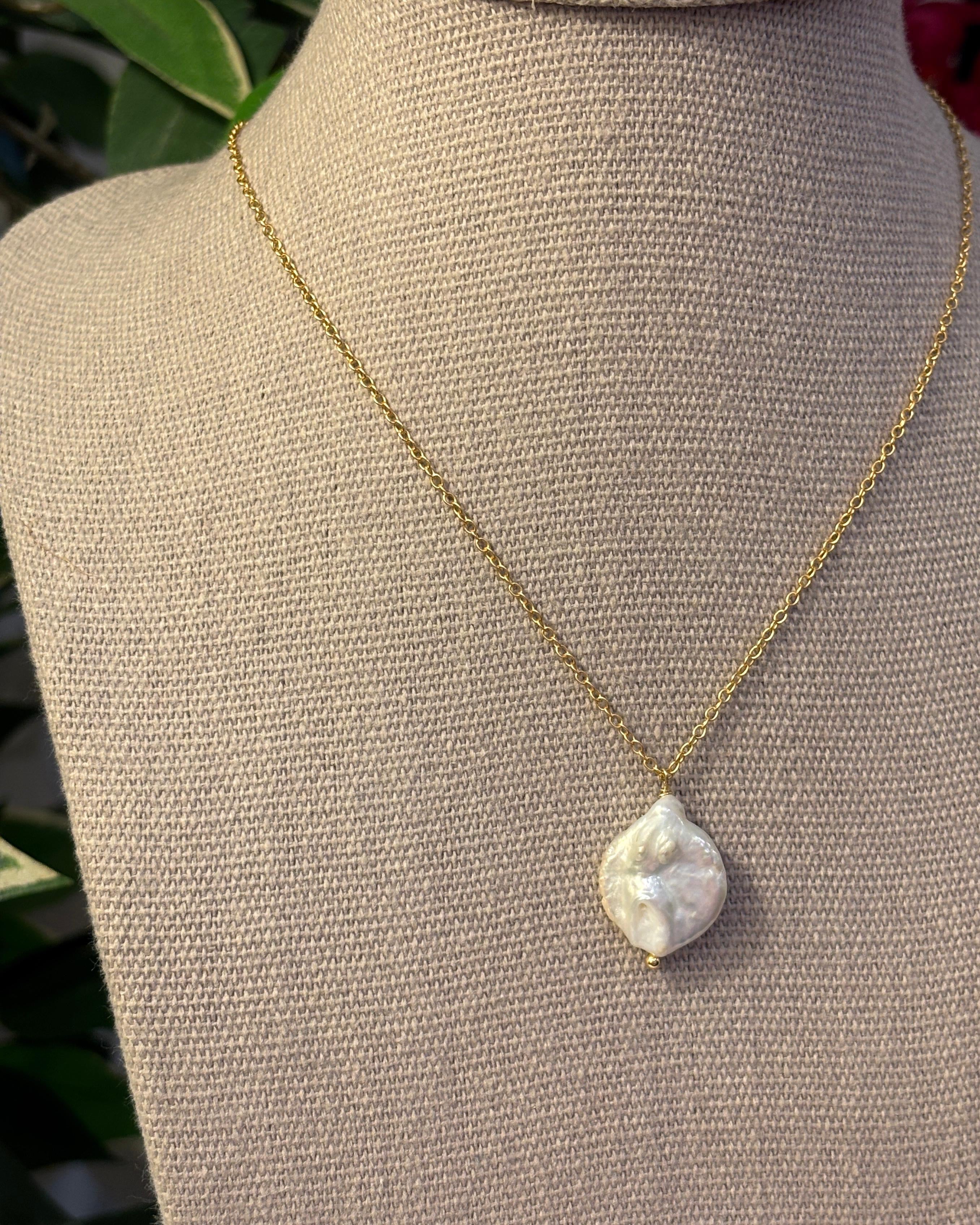 Lima Drop Pearl Necklace