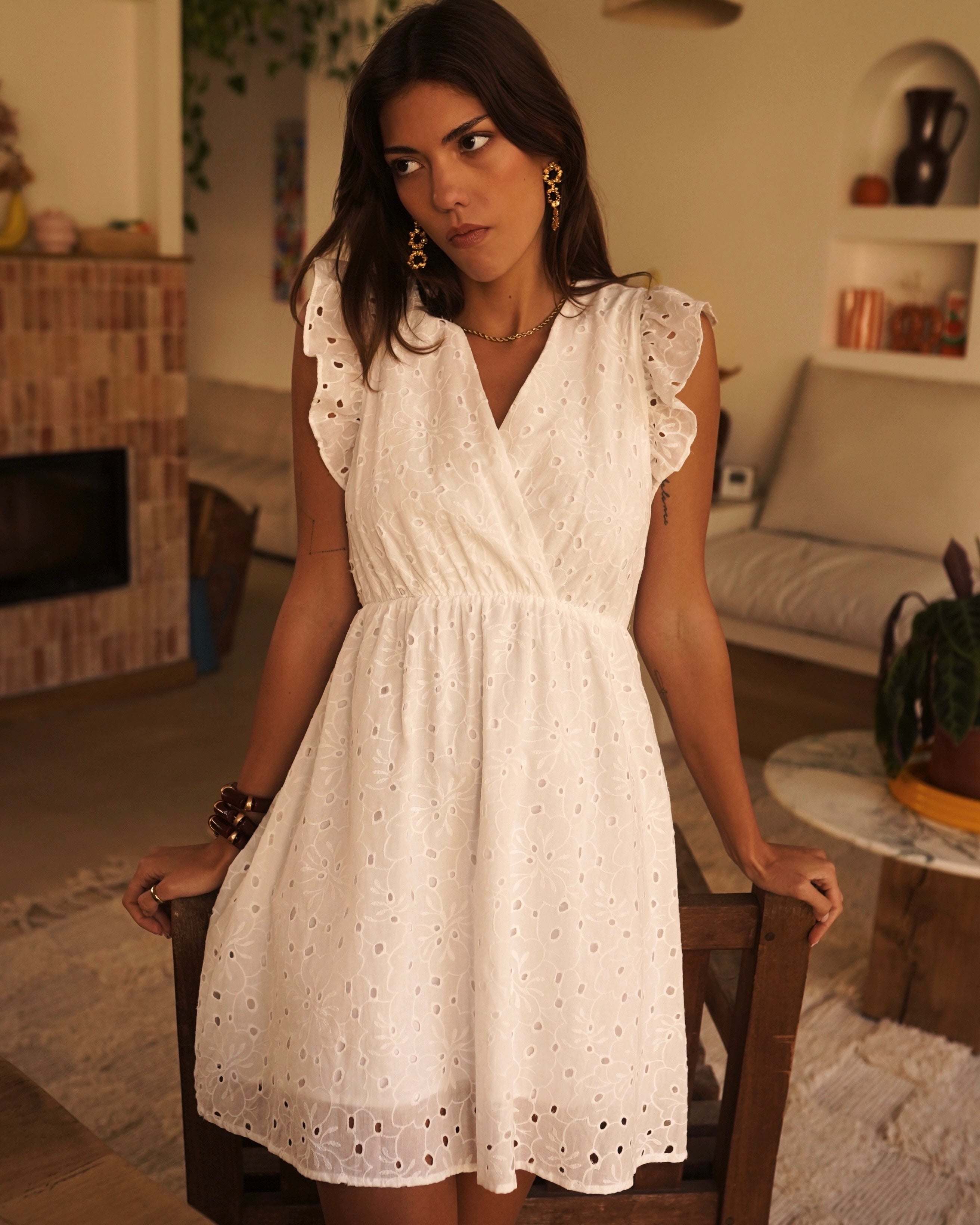 Lucie Dress - White