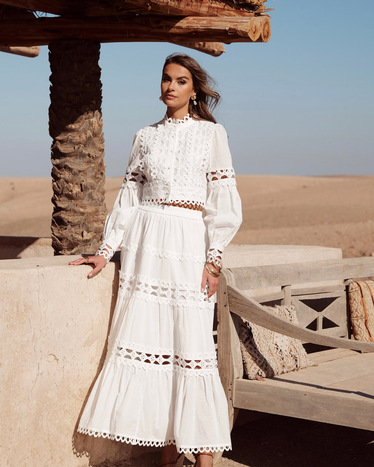 Maelle Maxi Skirt - White
