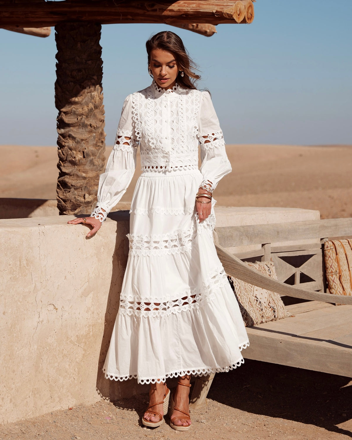 Maelle Maxi Skirt - White