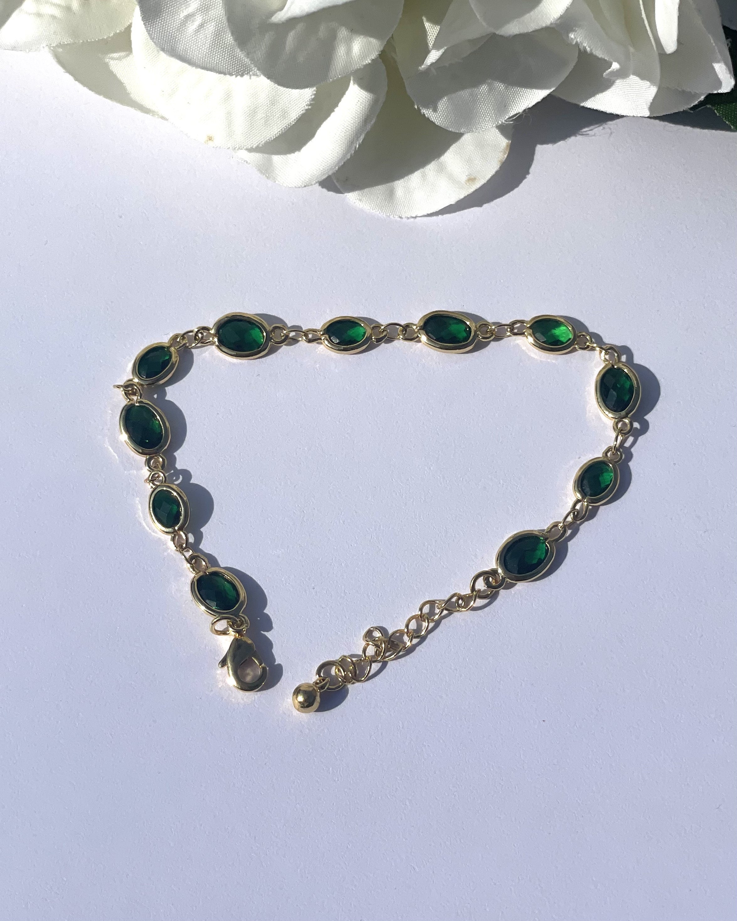 Tangier Bracelet - Gold/Emerald