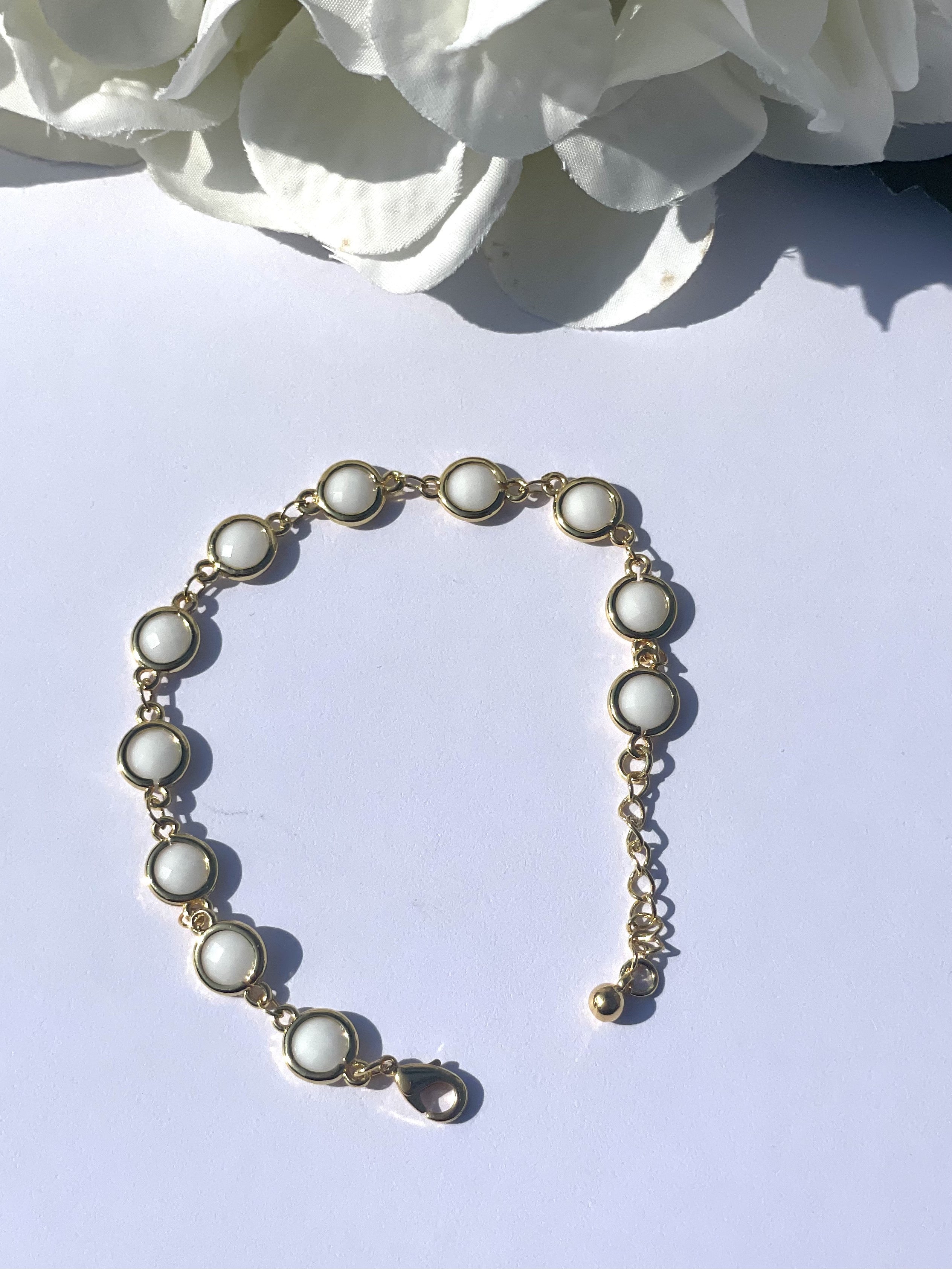 Tangier Bracelet - Gold/White