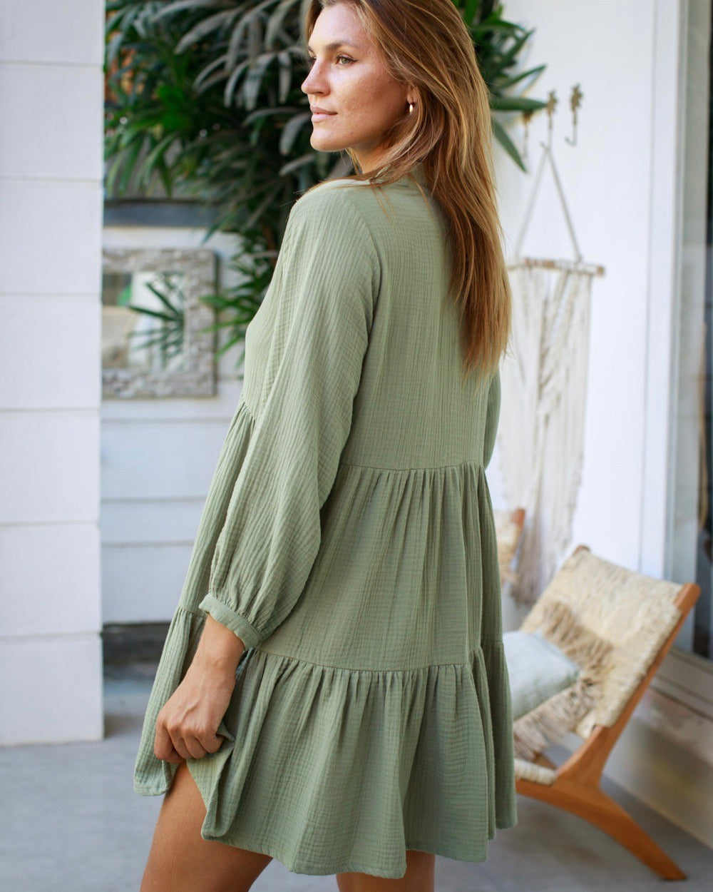 Morgan Dress - Khaki