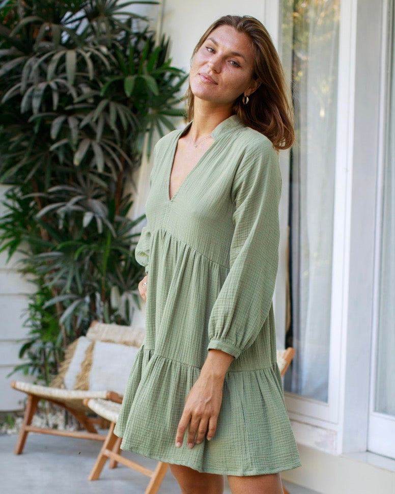 Morgan Dress - Khaki
