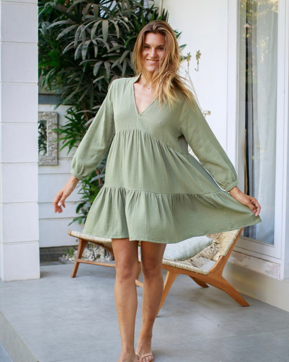 Morgan Dress - Khaki
