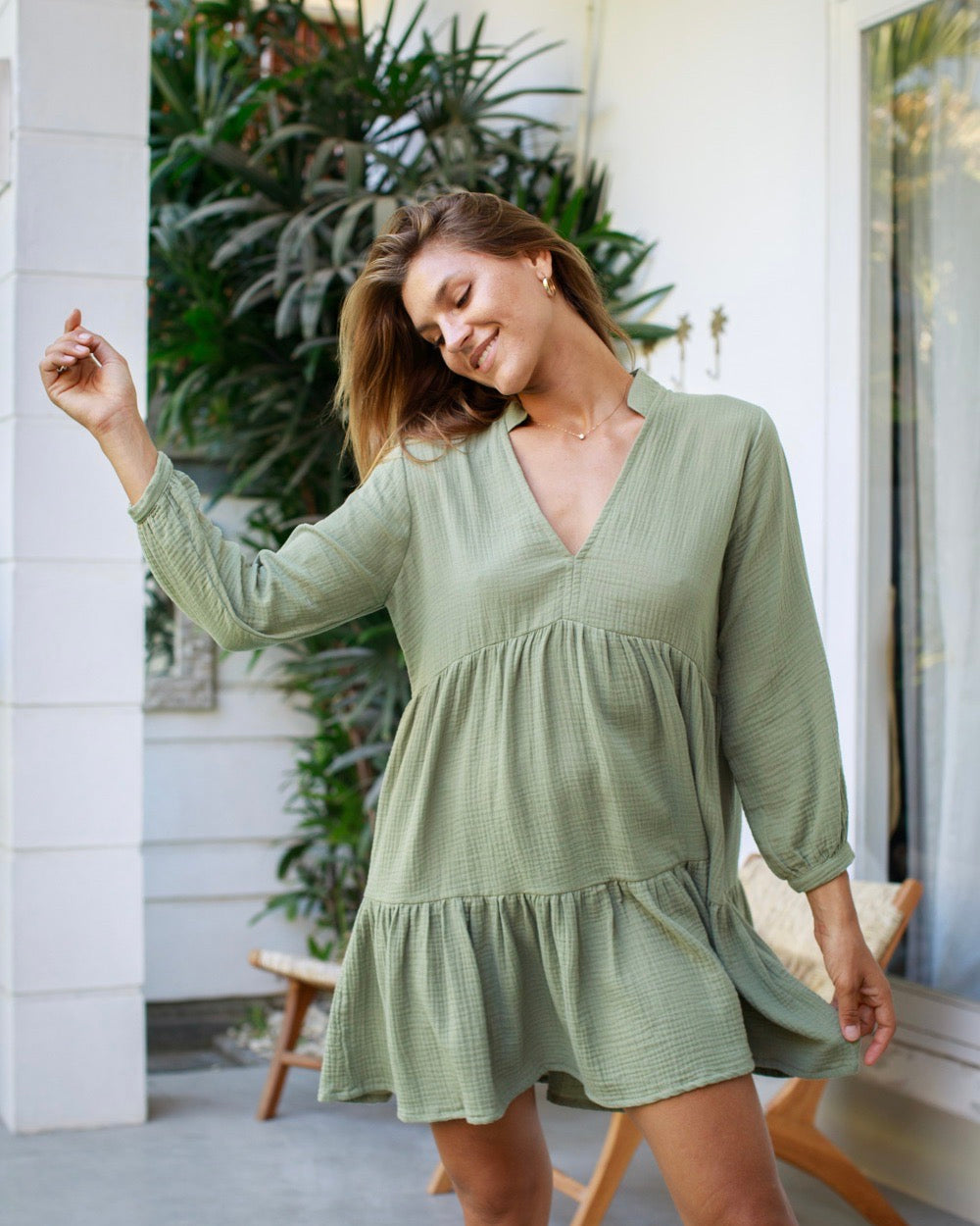 Morgan Dress - Khaki