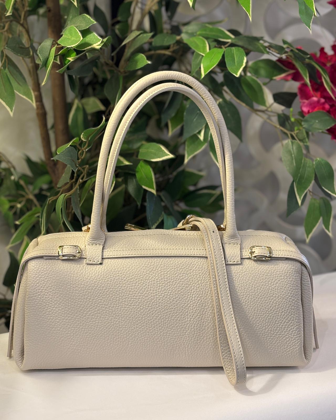 Pescara Leather Bag - Cream