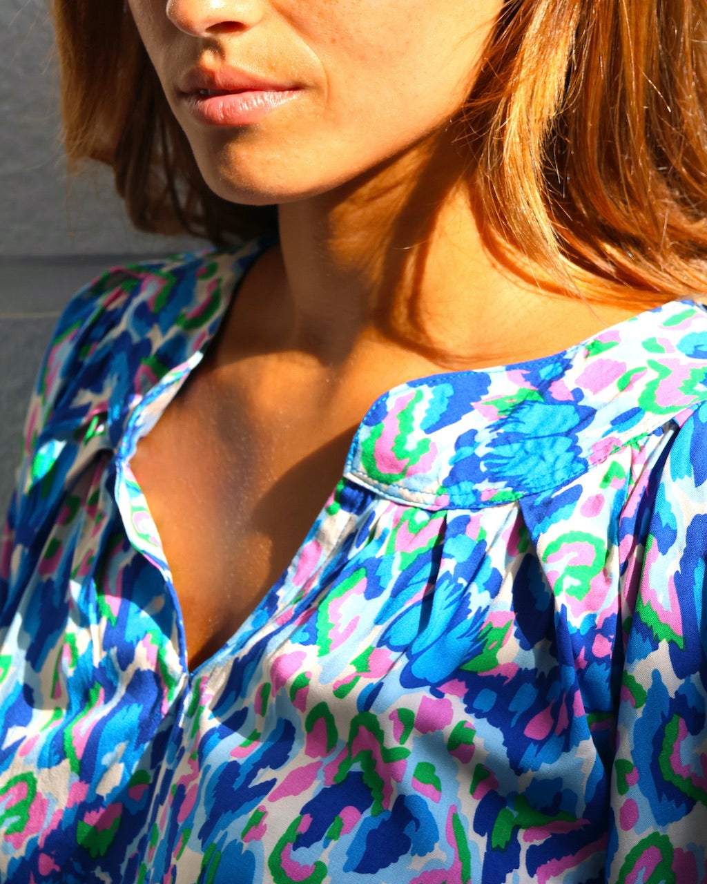 Pippa Top - Blue Monet