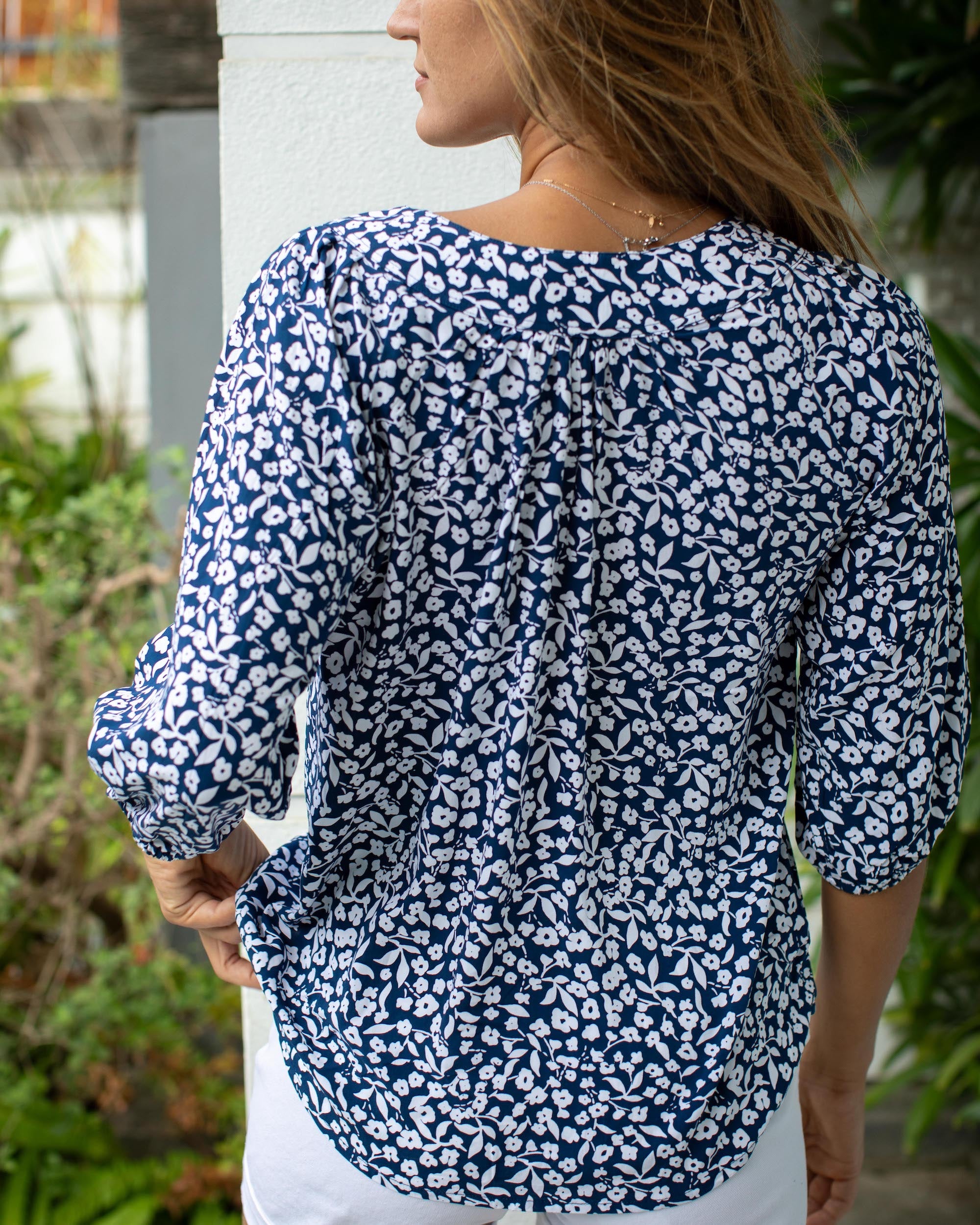 Pippa Top - Navy Daisy