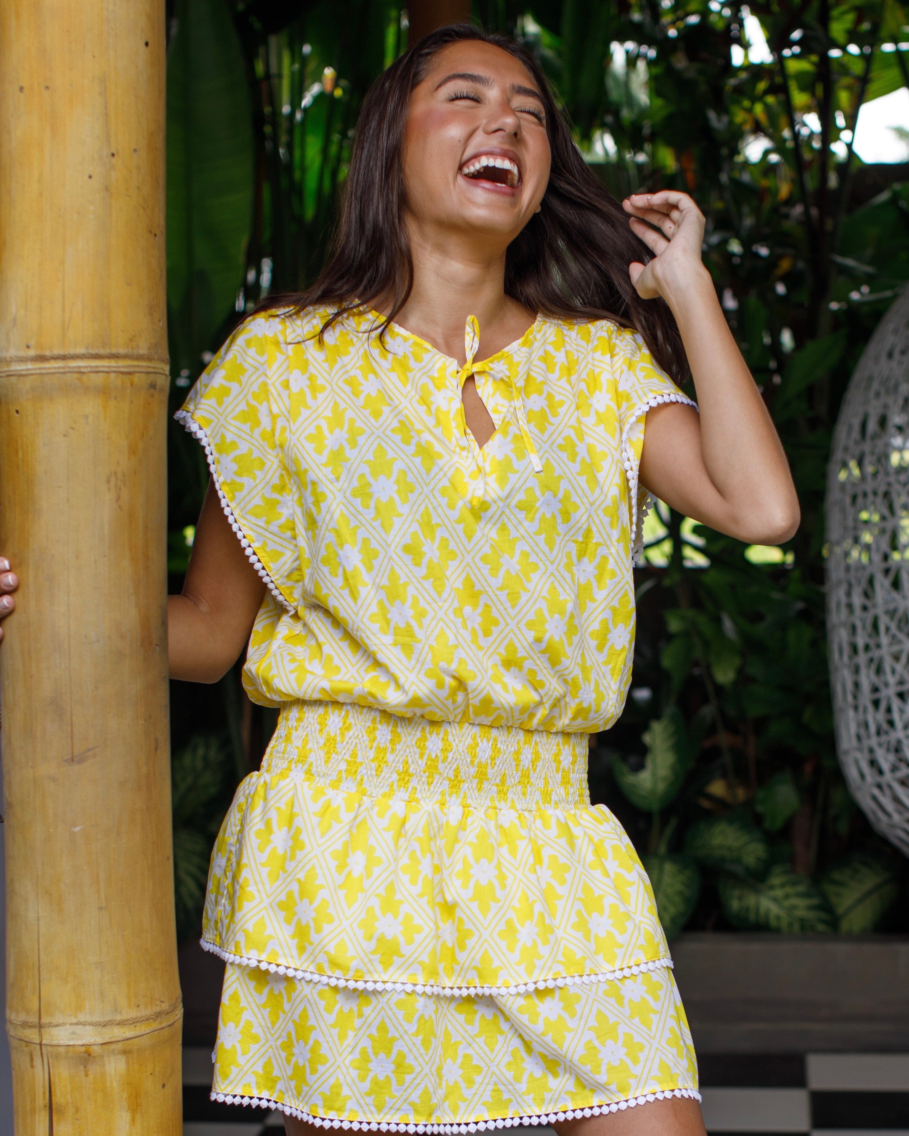 Saffie Kaftan - Yellow Regency Cotton