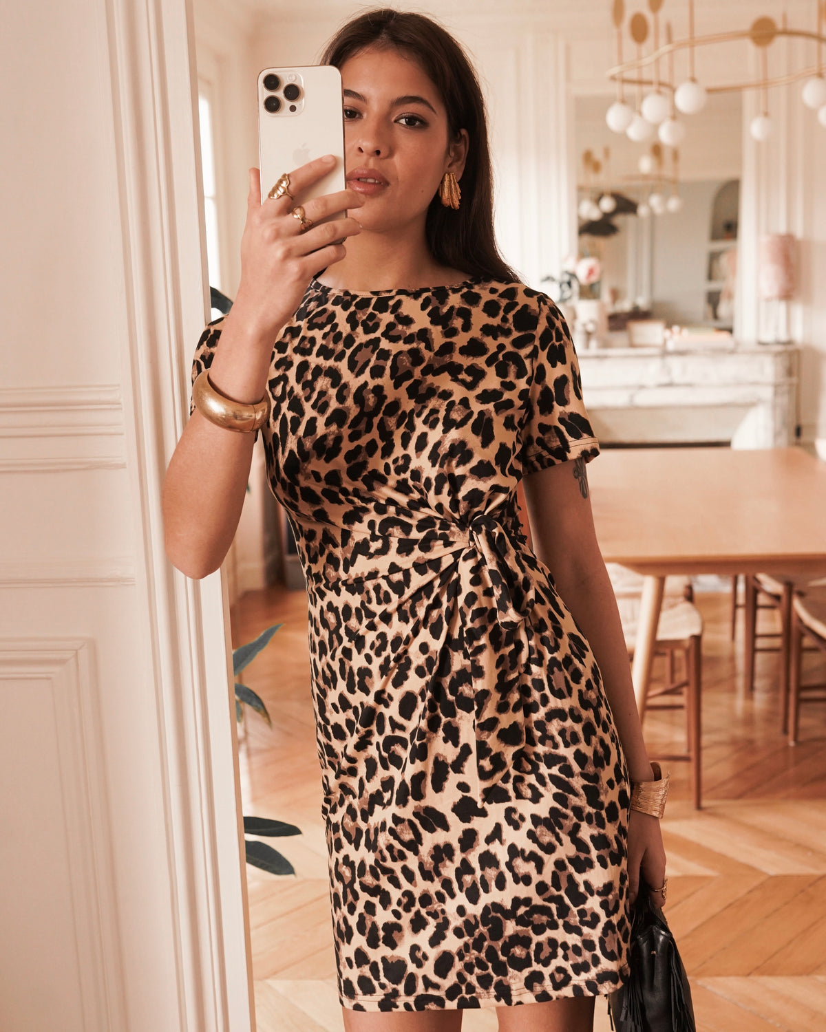 Saskia Dress - Leopard