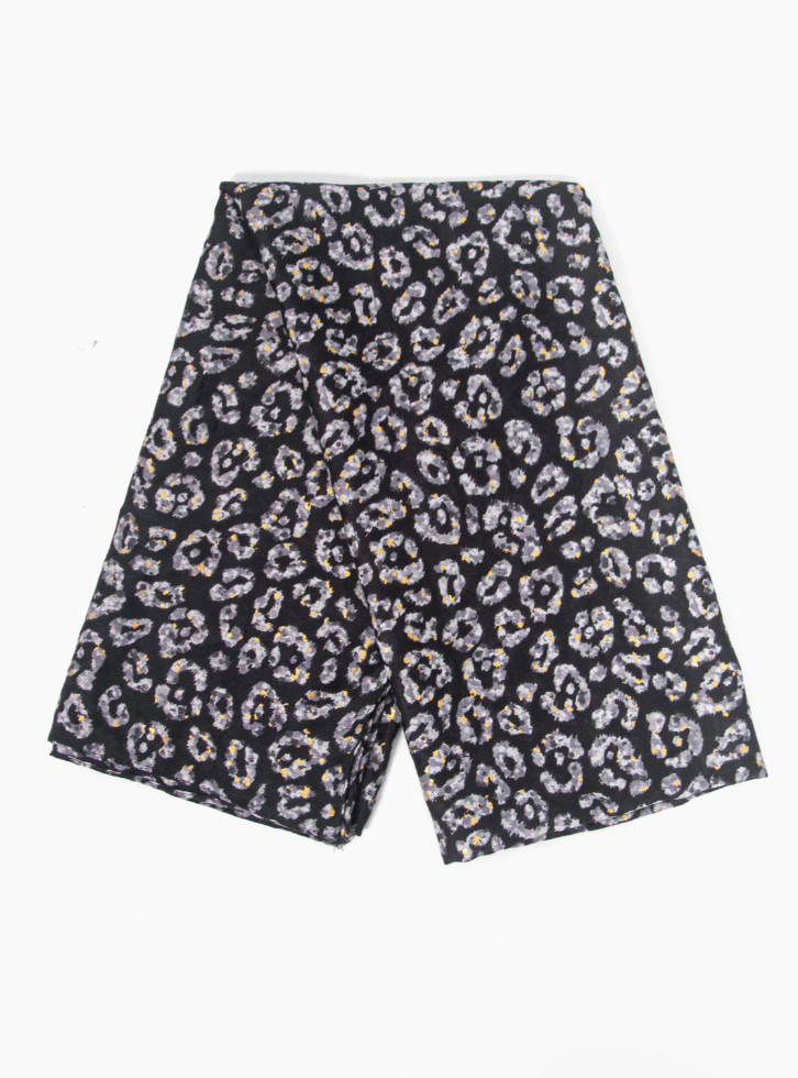 Black Animal Foil Scarf