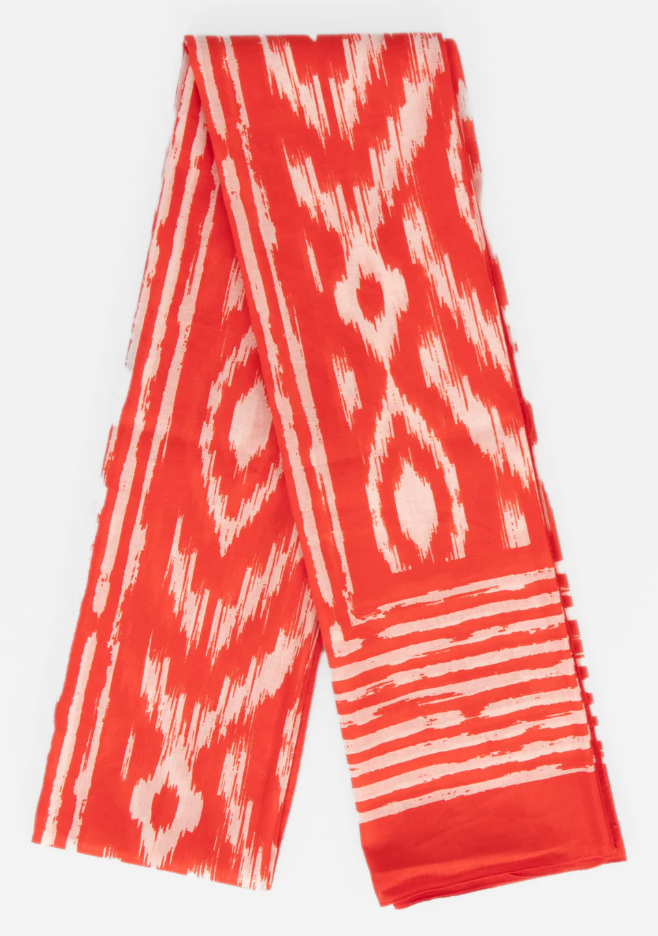 Red Aztec Scarf