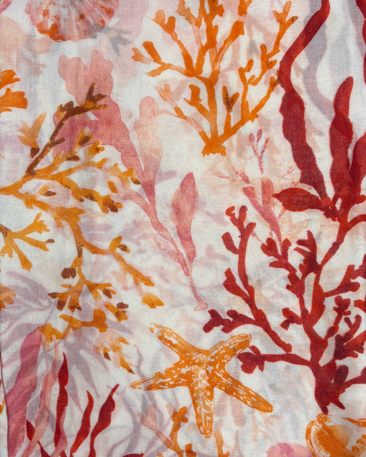 Pink & Orange Oceana Tassel Scarf