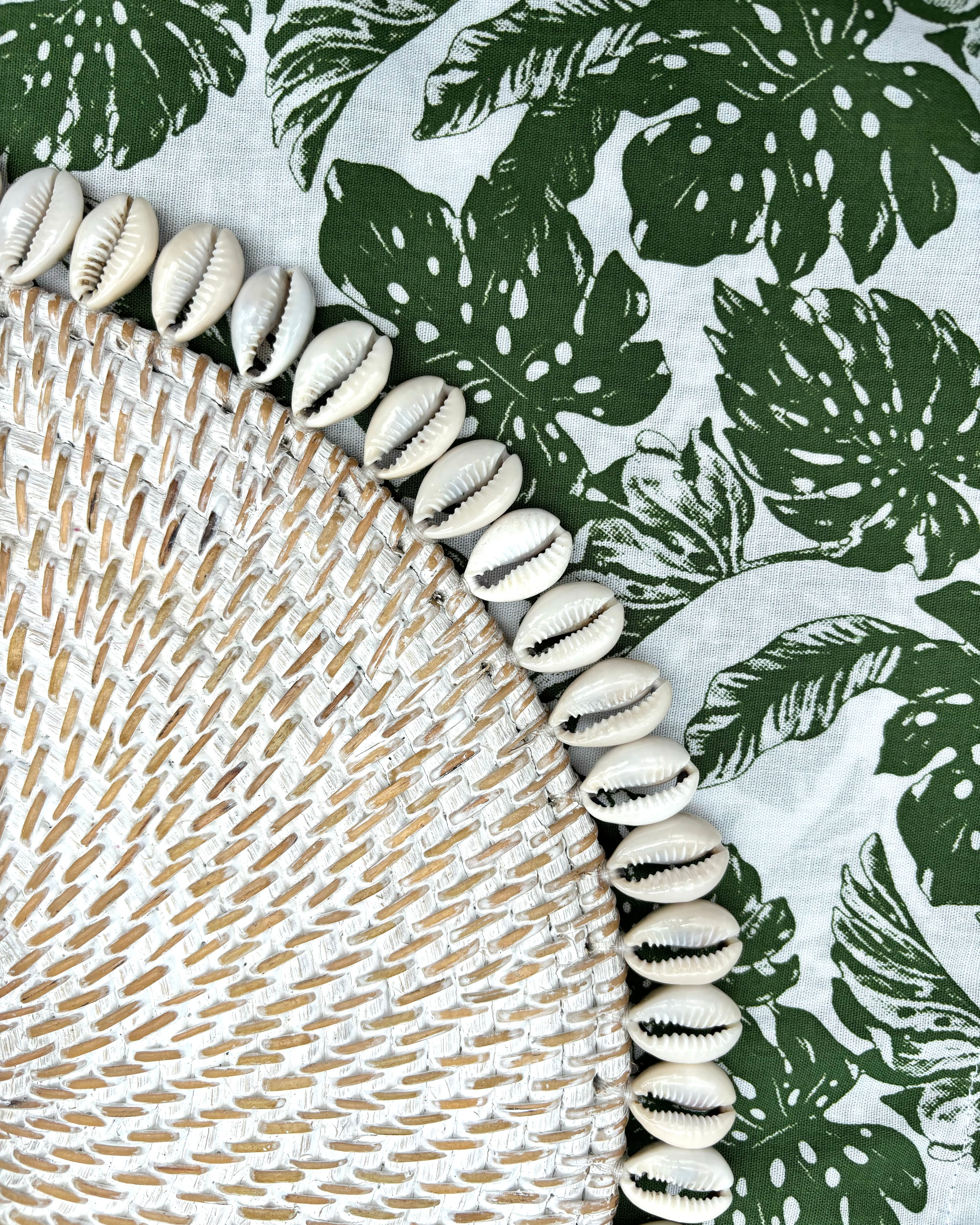 Table Runner - Green Tropical Leaf