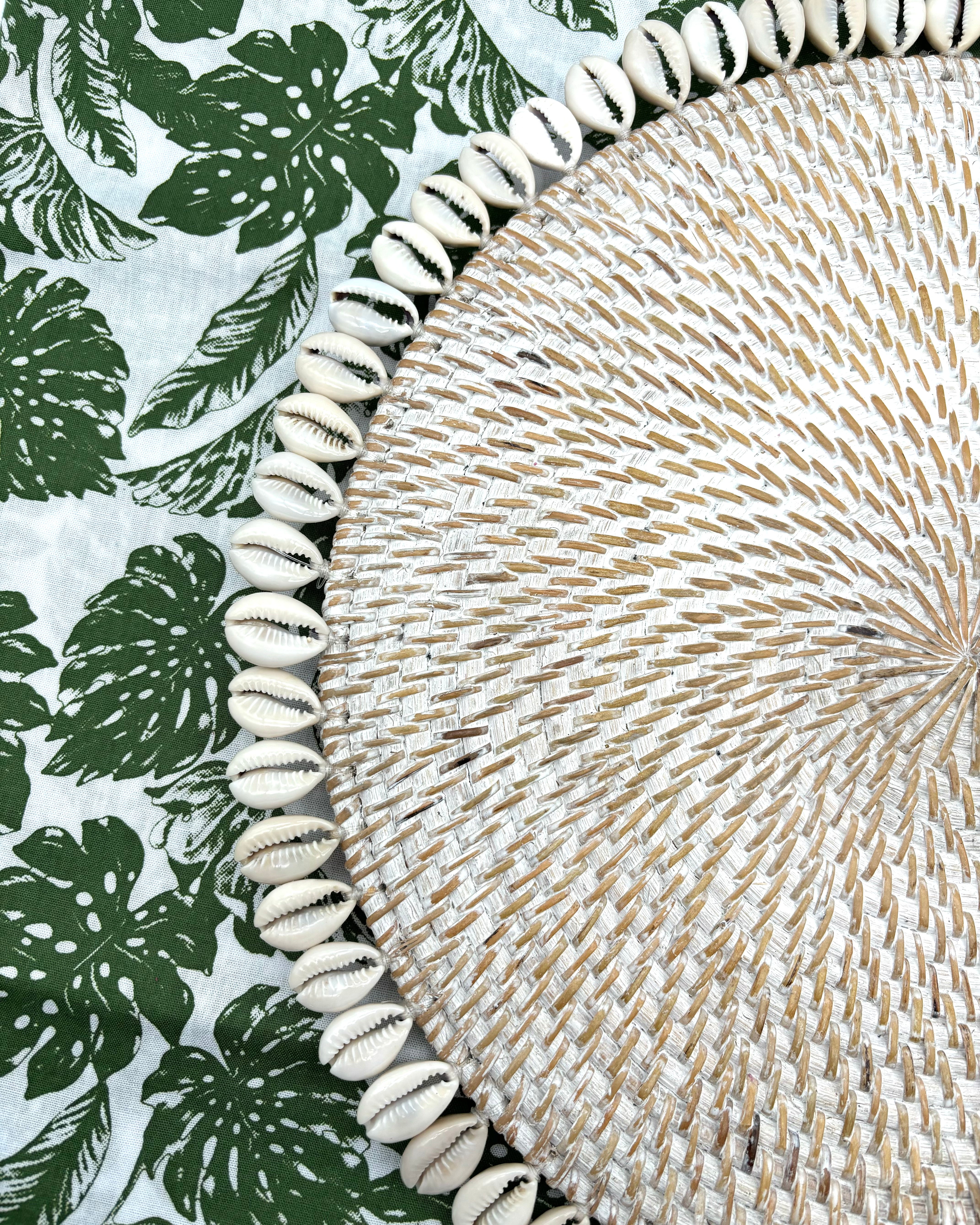 Table Runner - Green Tropical Leaf