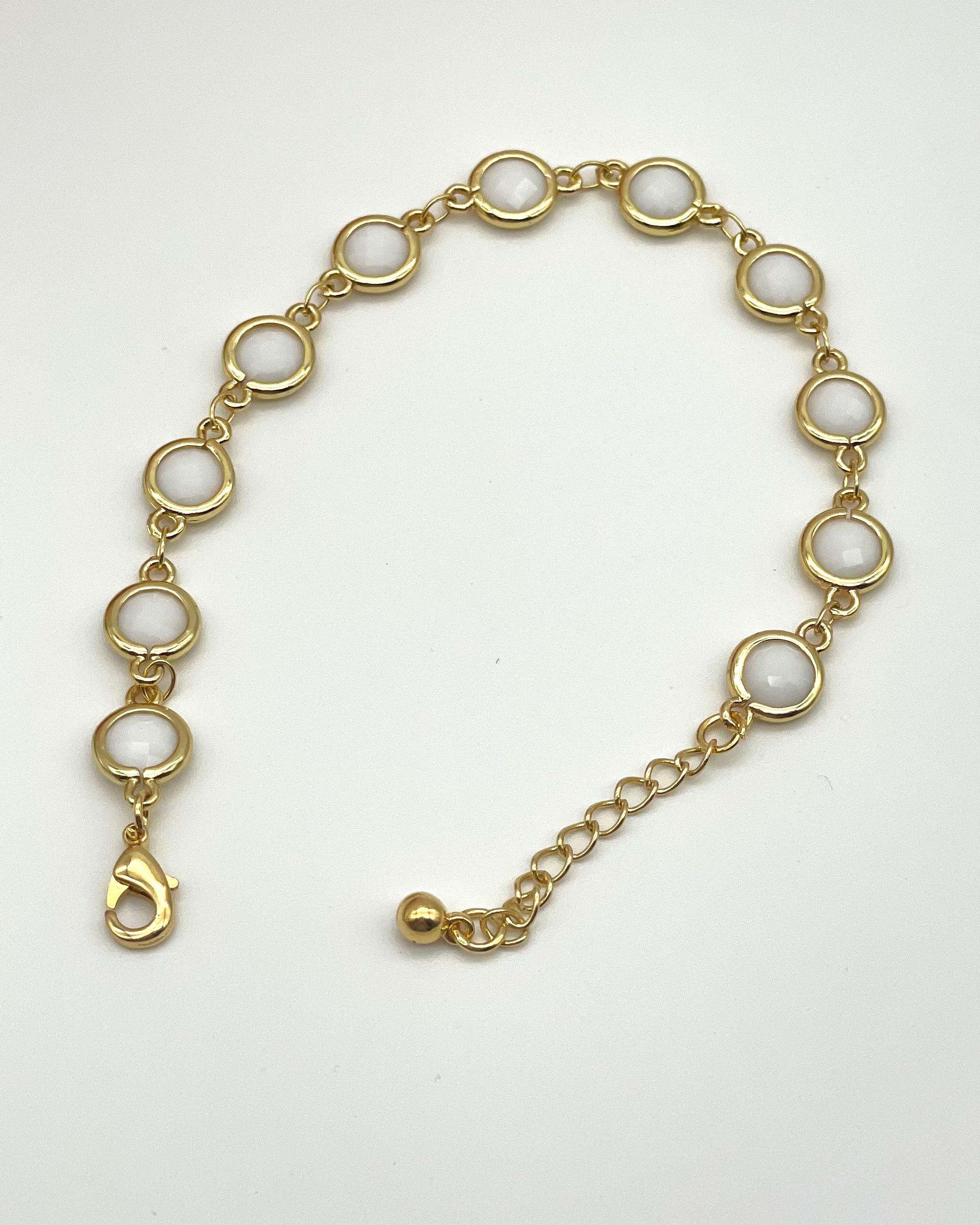 Tangier Bracelet - Gold/White