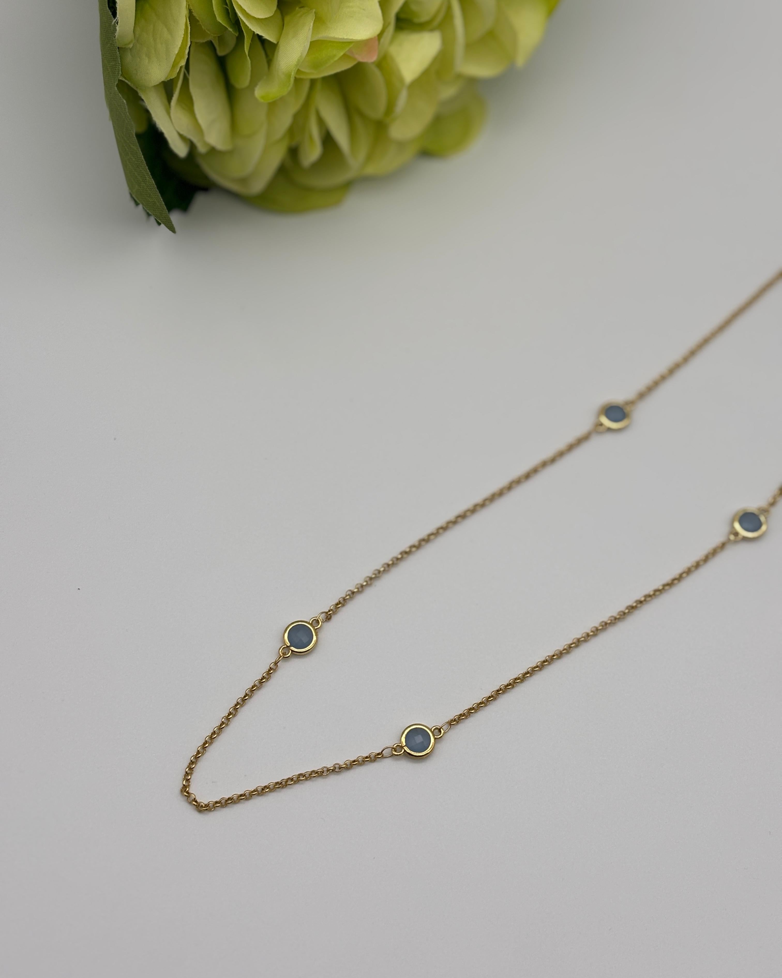 Tangier Long Necklace - Ash