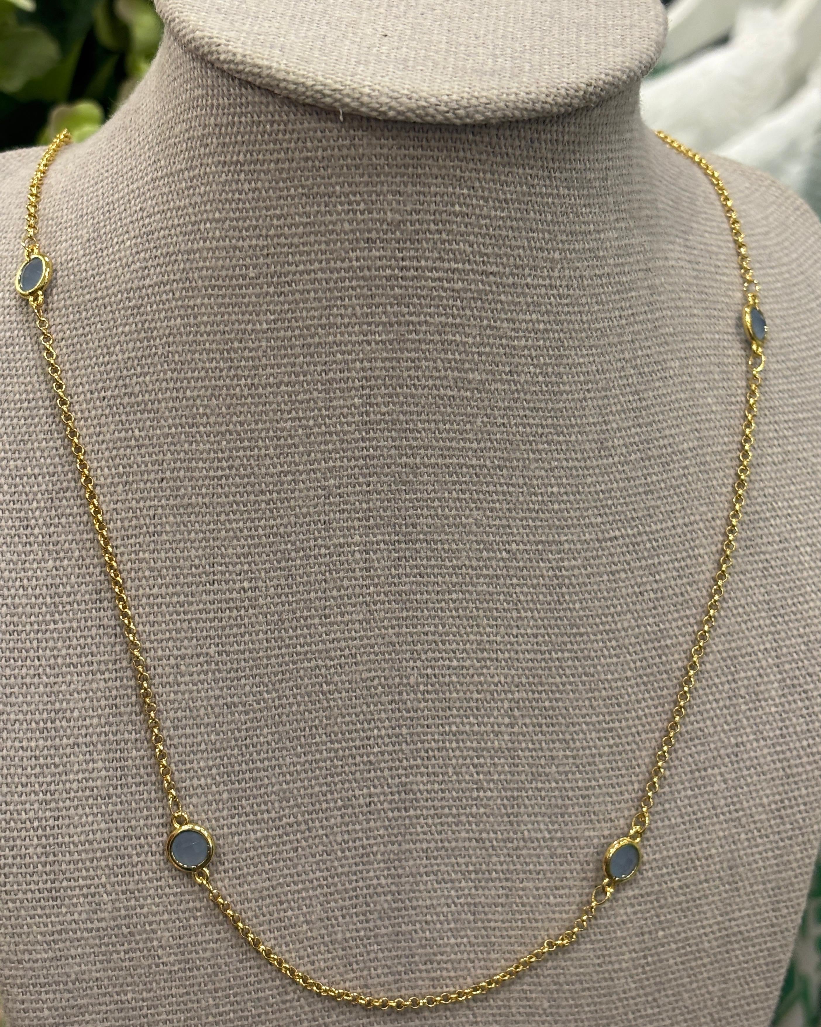 Tangier Long Necklace - Ash