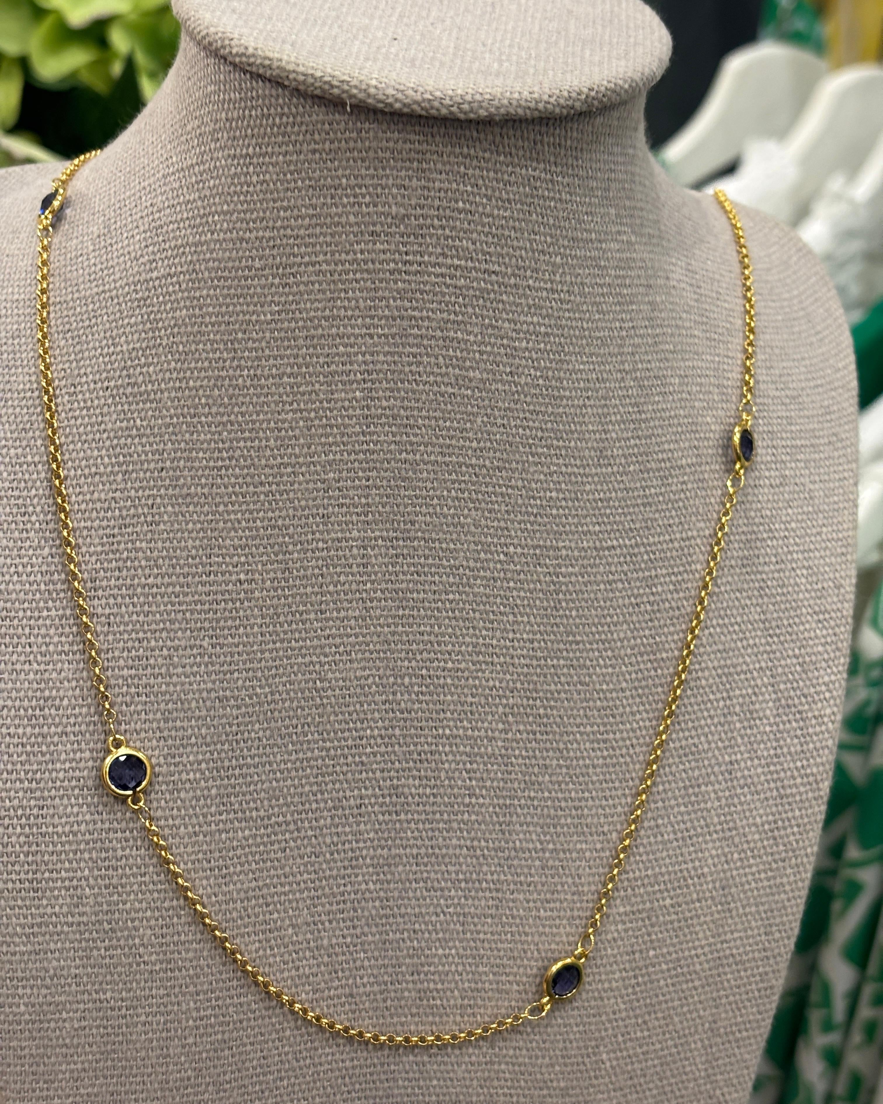 Tangier Long Necklace - Purple