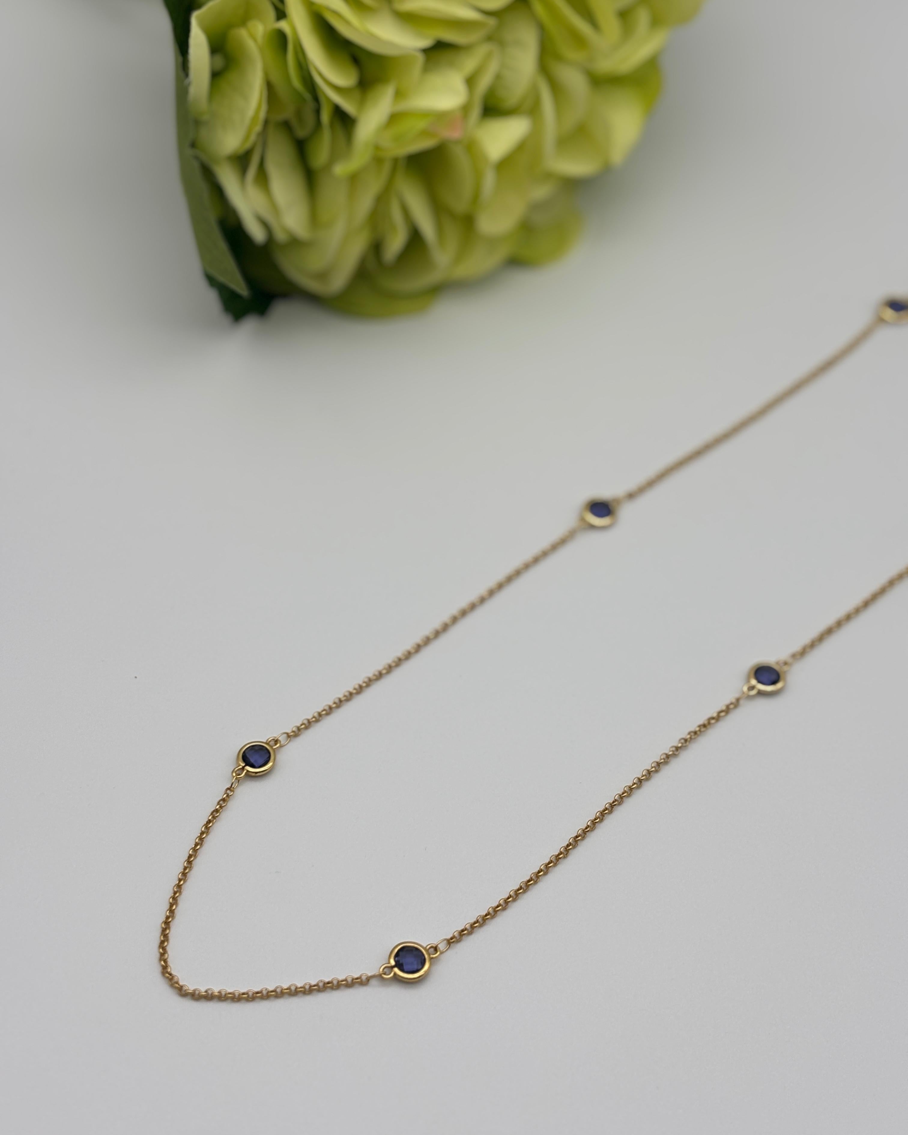 Tangier Long Necklace - Purple