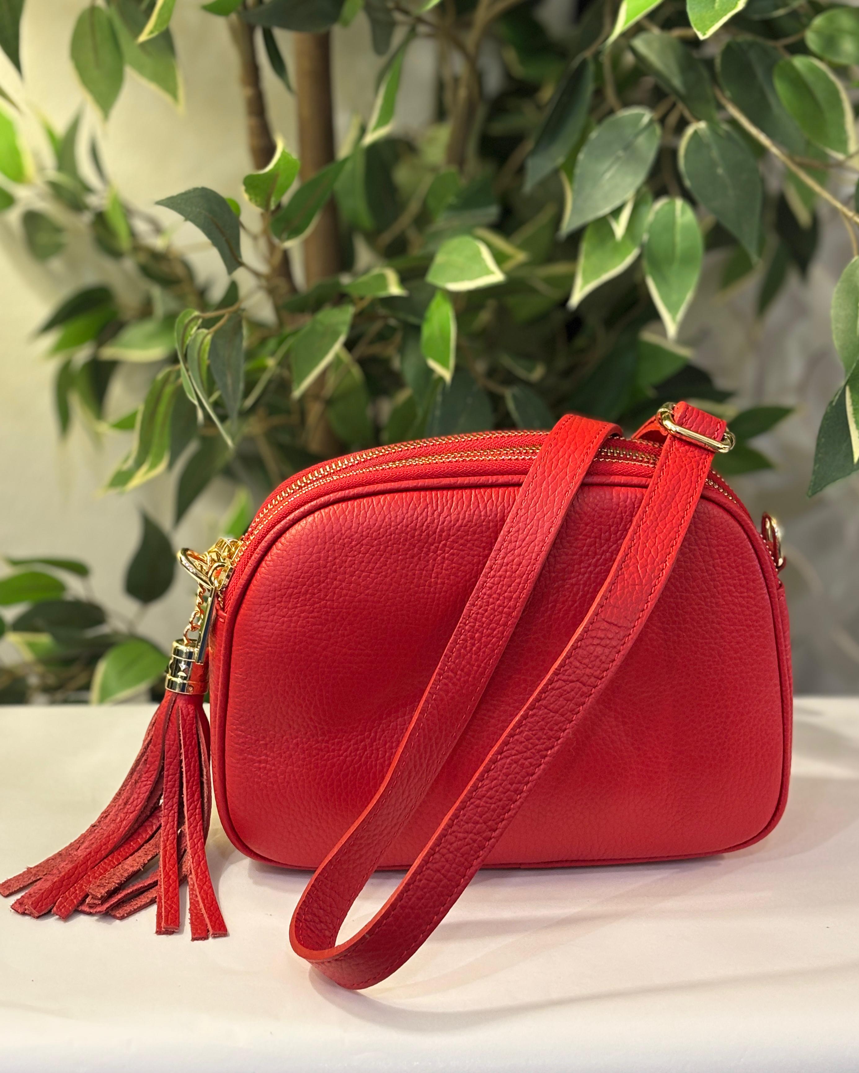Torino Triple Zipper Bag - Red