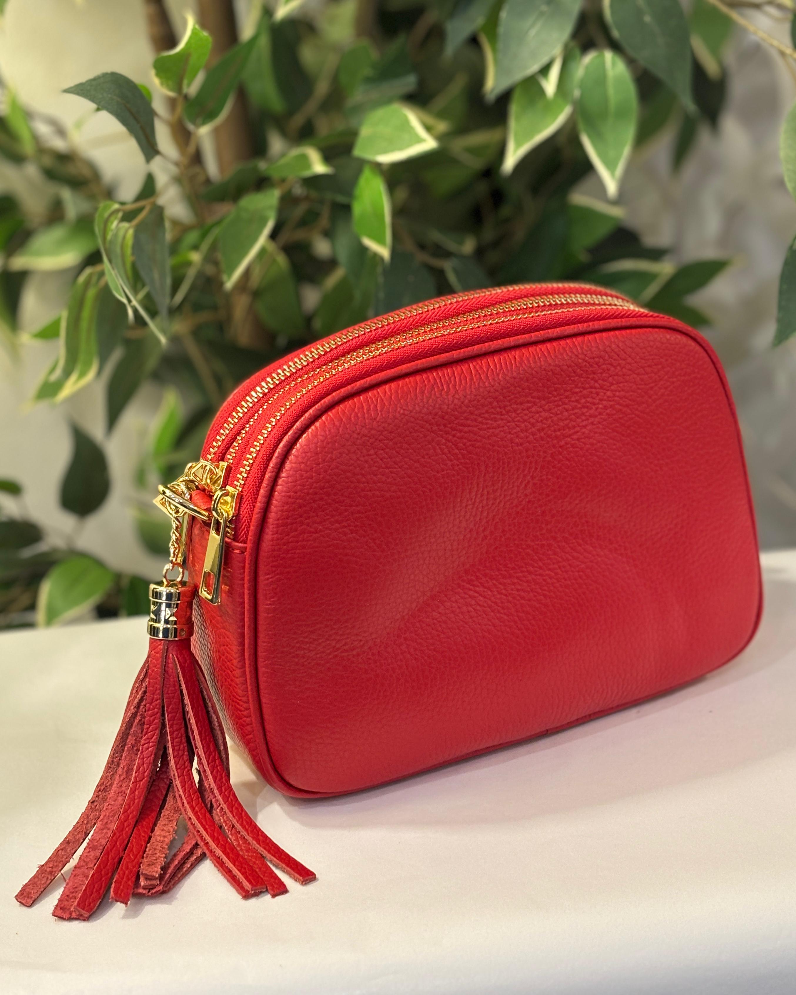 Torino Triple Zipper Bag - Red