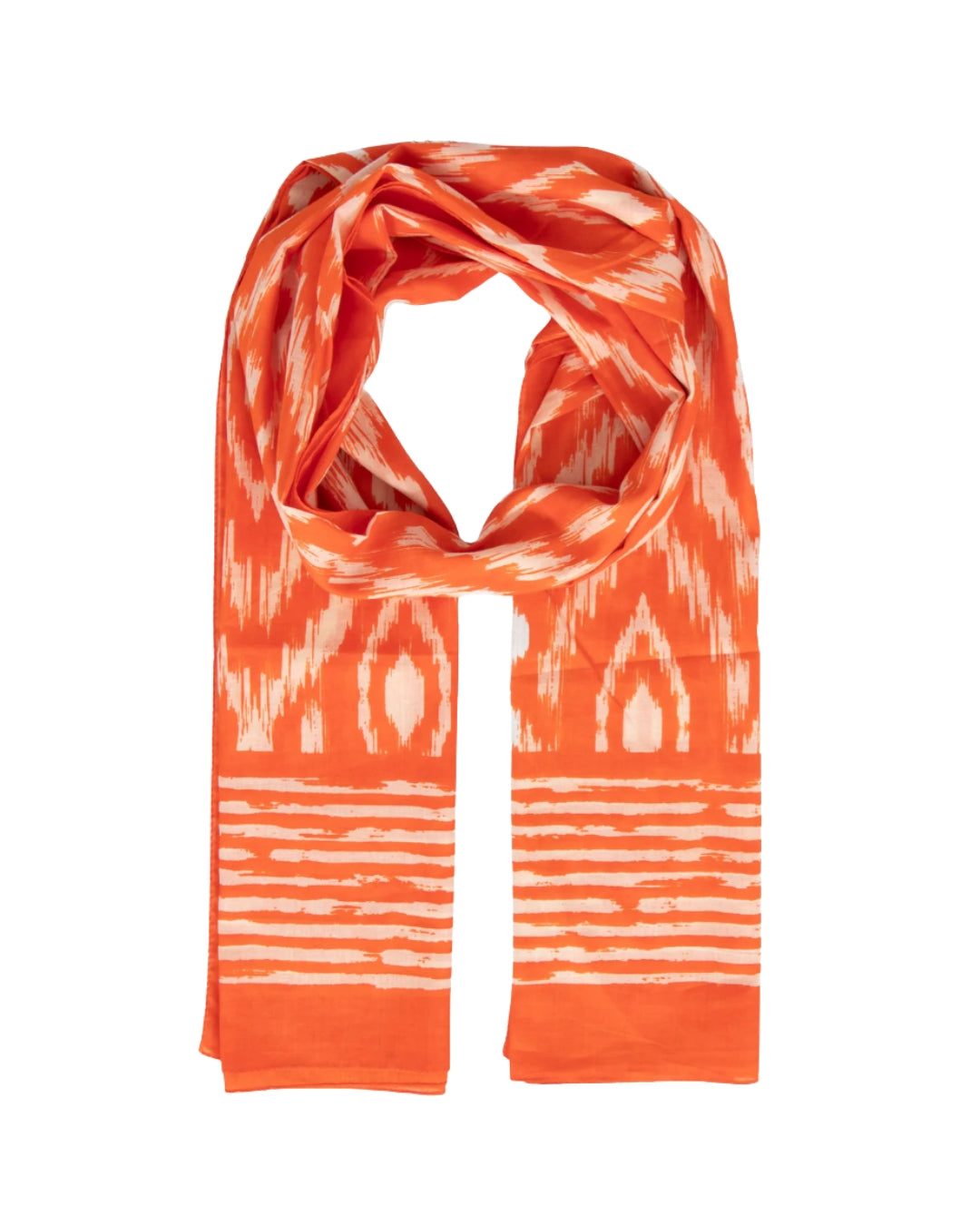 Orange Aztec Scarf
