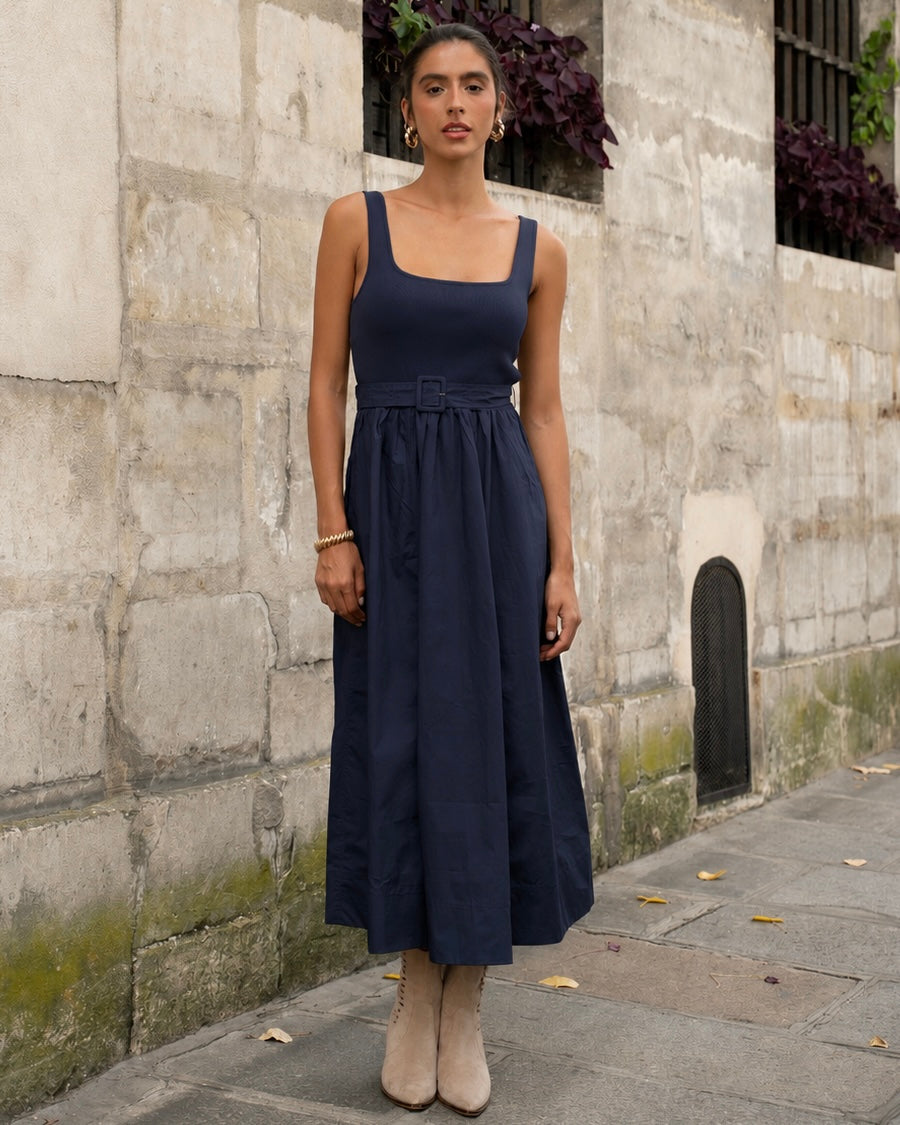 Victoire Dress - Navy