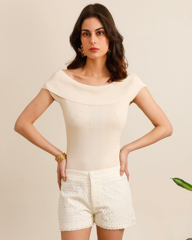 Violeta Shorts - Cream